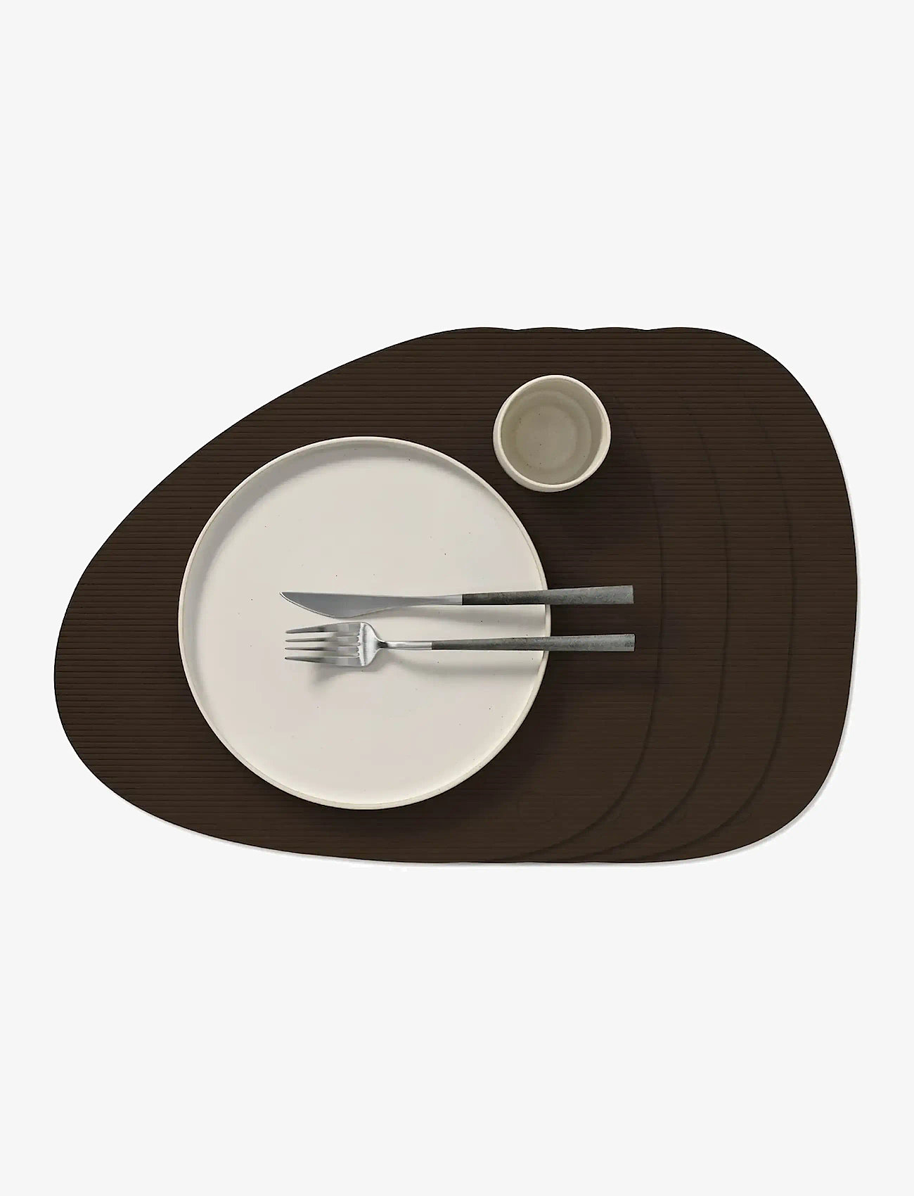 LIND DNA - 4-Set Table Mat Curve L Corduroy - geschenke unter chf 100 - hazel - 0