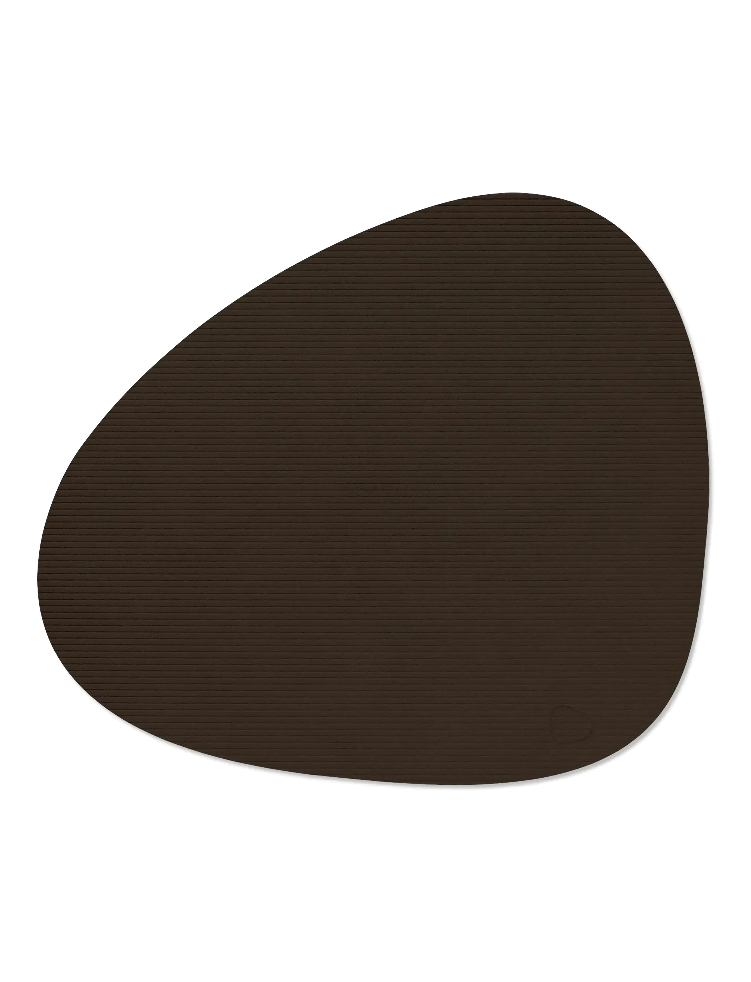 LIND DNA - 4-Set Table Mat Curve L Corduroy - textilien - hazel - 2