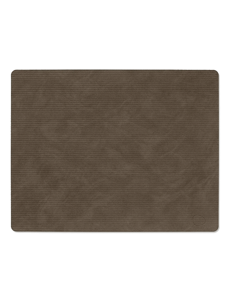 LIND DNA - 4-Set Table Mat Square L Corduroy - tekstiilid - caviar - 2