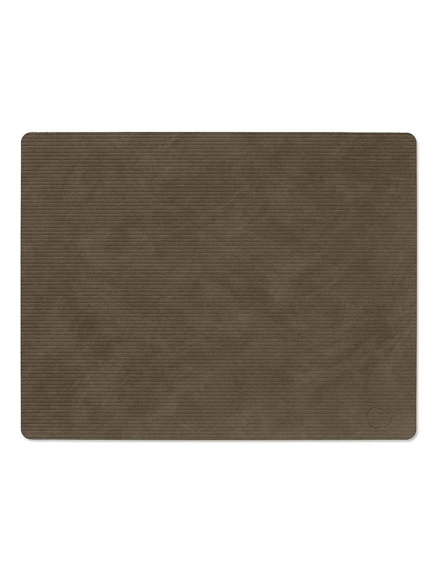 LIND DNA - 4-Set Table Mat Square L Corduroy - tekstiler - caviar - 2