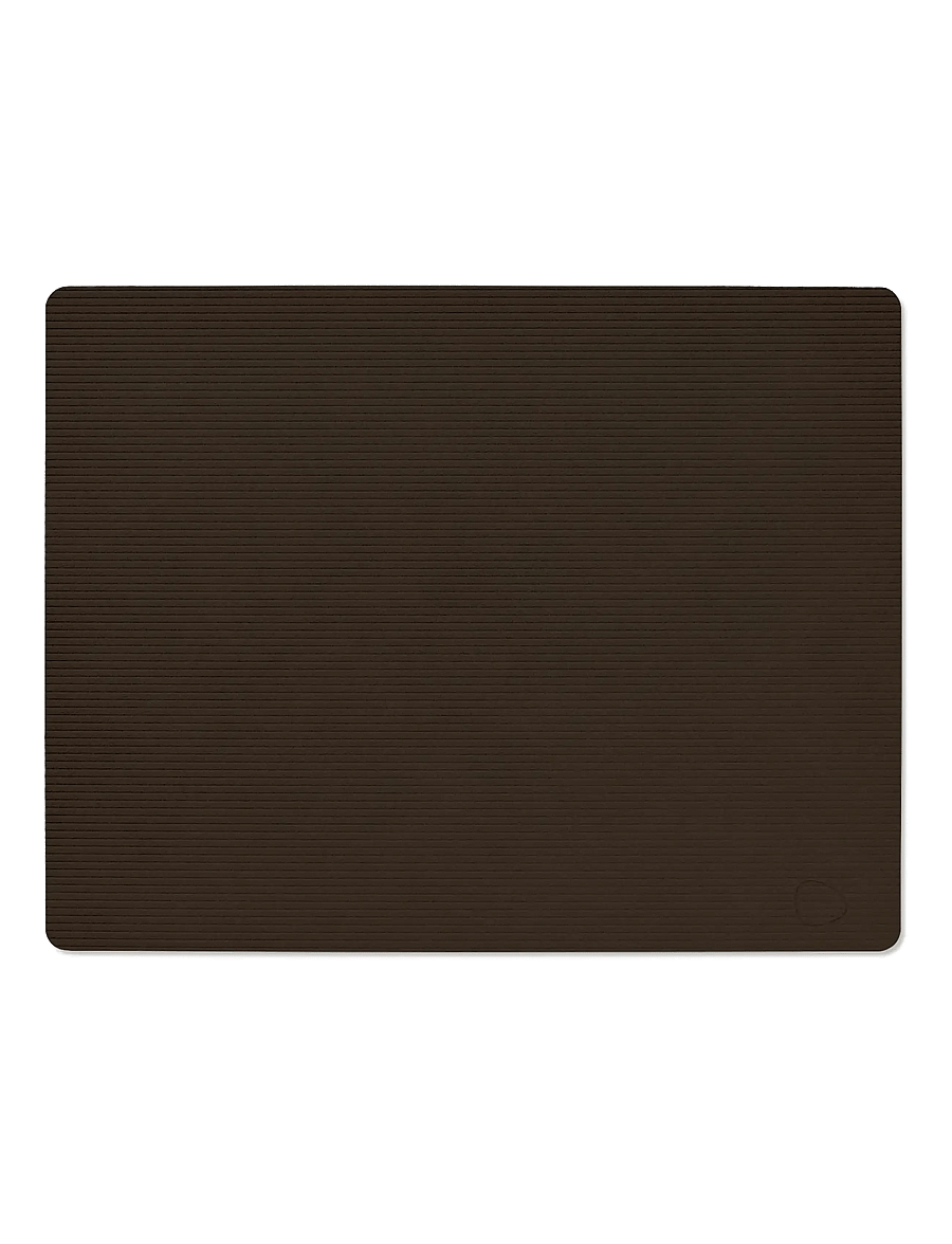 LIND DNA - 4-Set Table Mat Square L Corduroy - textilien - hazel - 2