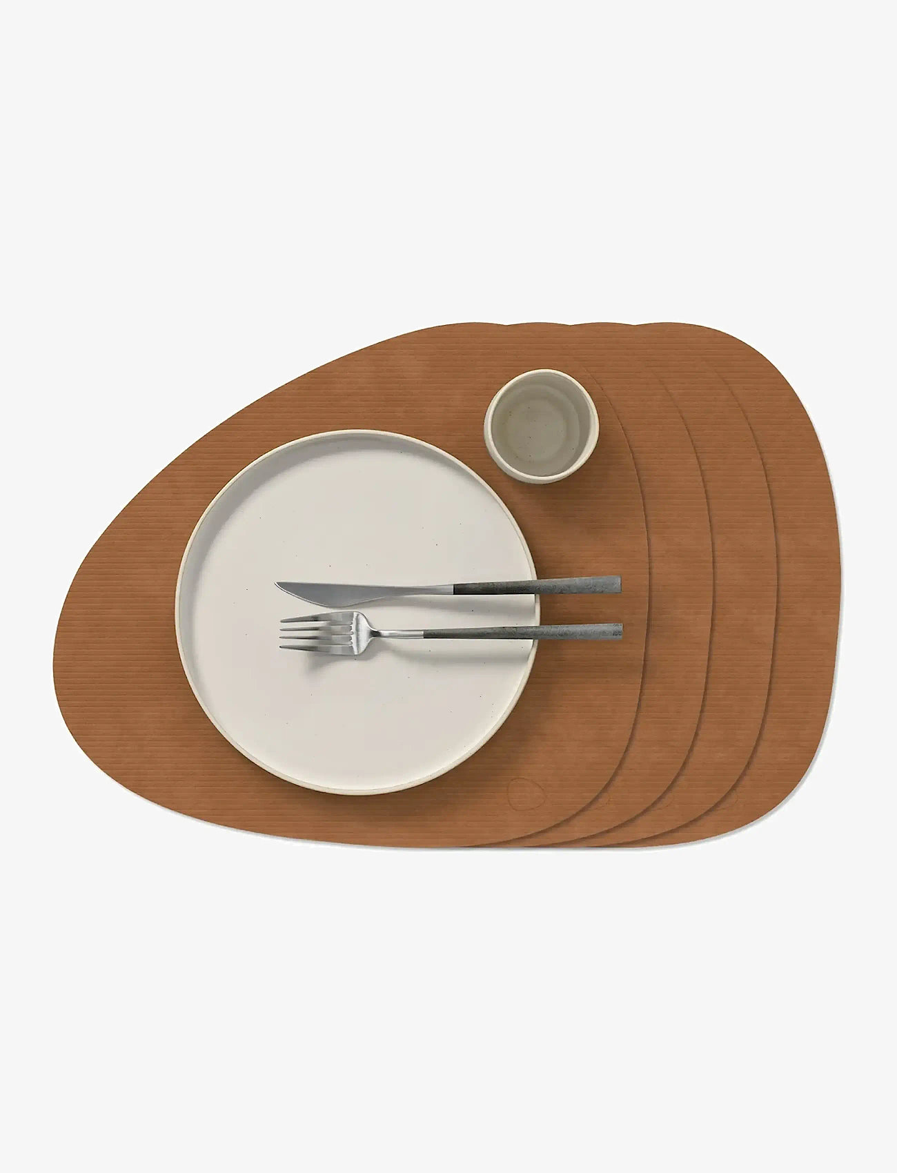 LIND DNA - 4-Set Table Mat Curve L Corduroy - geschenke unter chf 100 - nature - 0