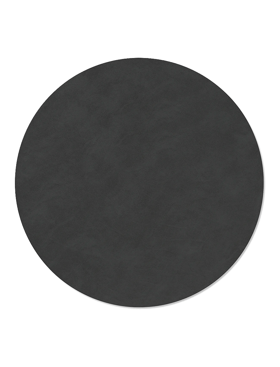 LIND DNA - 4-Set Table Mat Circle L Nupo - taldrikualused - black - 1