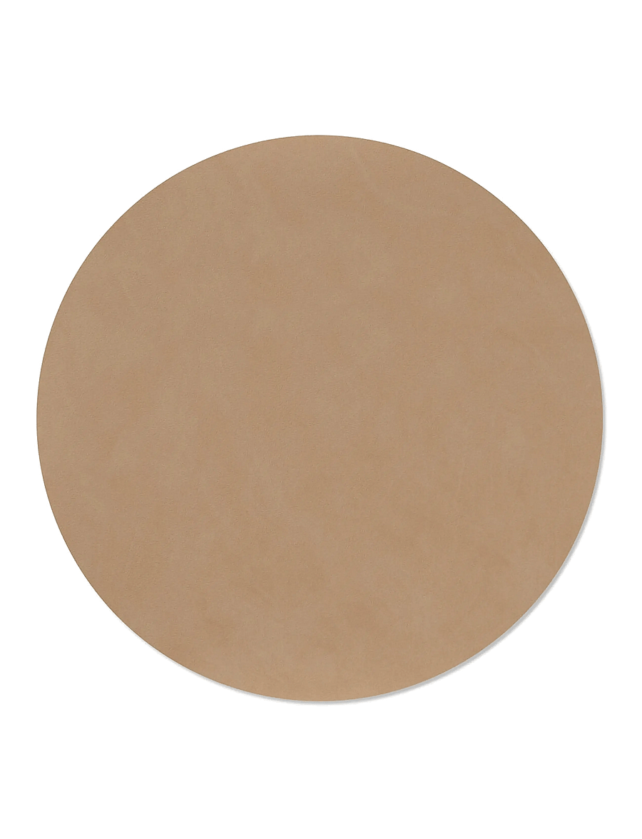 LIND DNA - 4-Set Table Mat Circle L Nupo - taldrikualused - nougat - 2