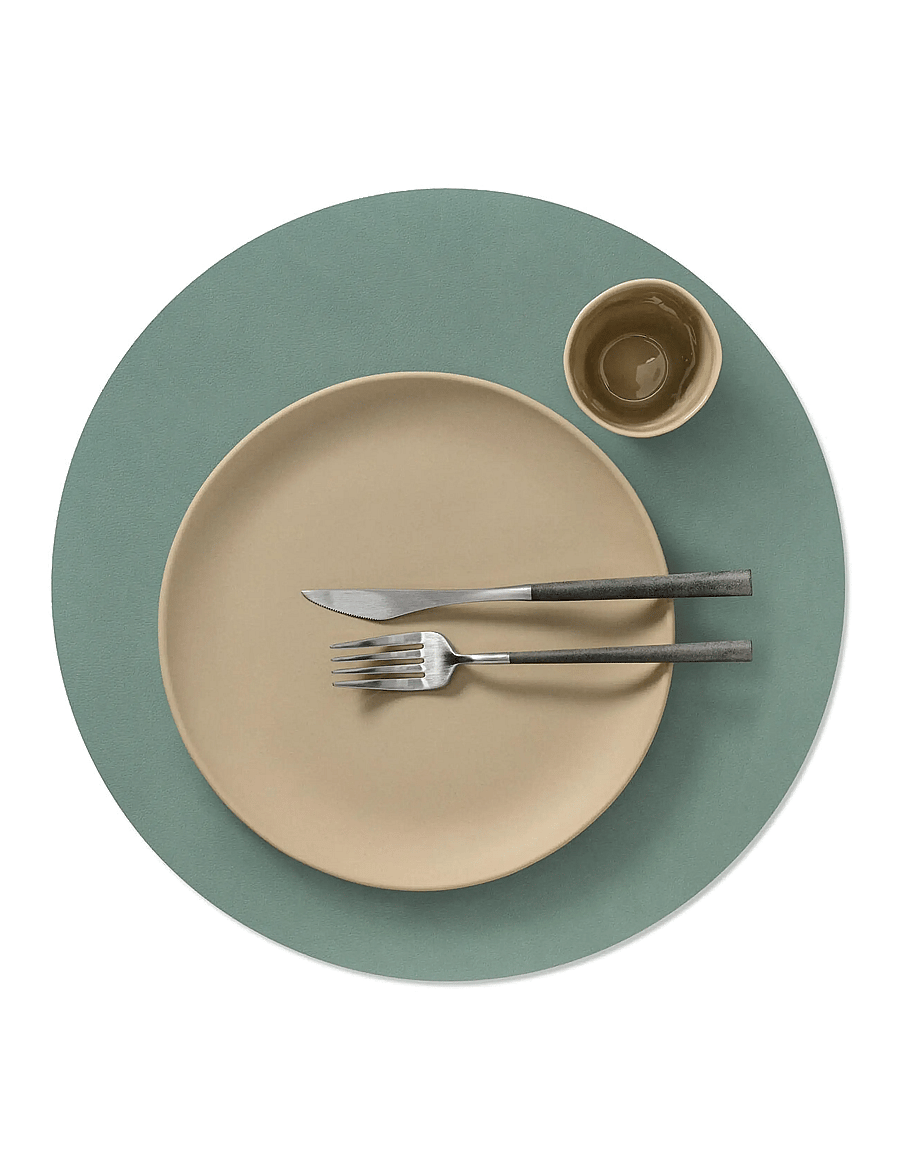 LIND DNA - 4-Set Table Mat Circle L Nupo - platzdeckchen - pastel green - 2