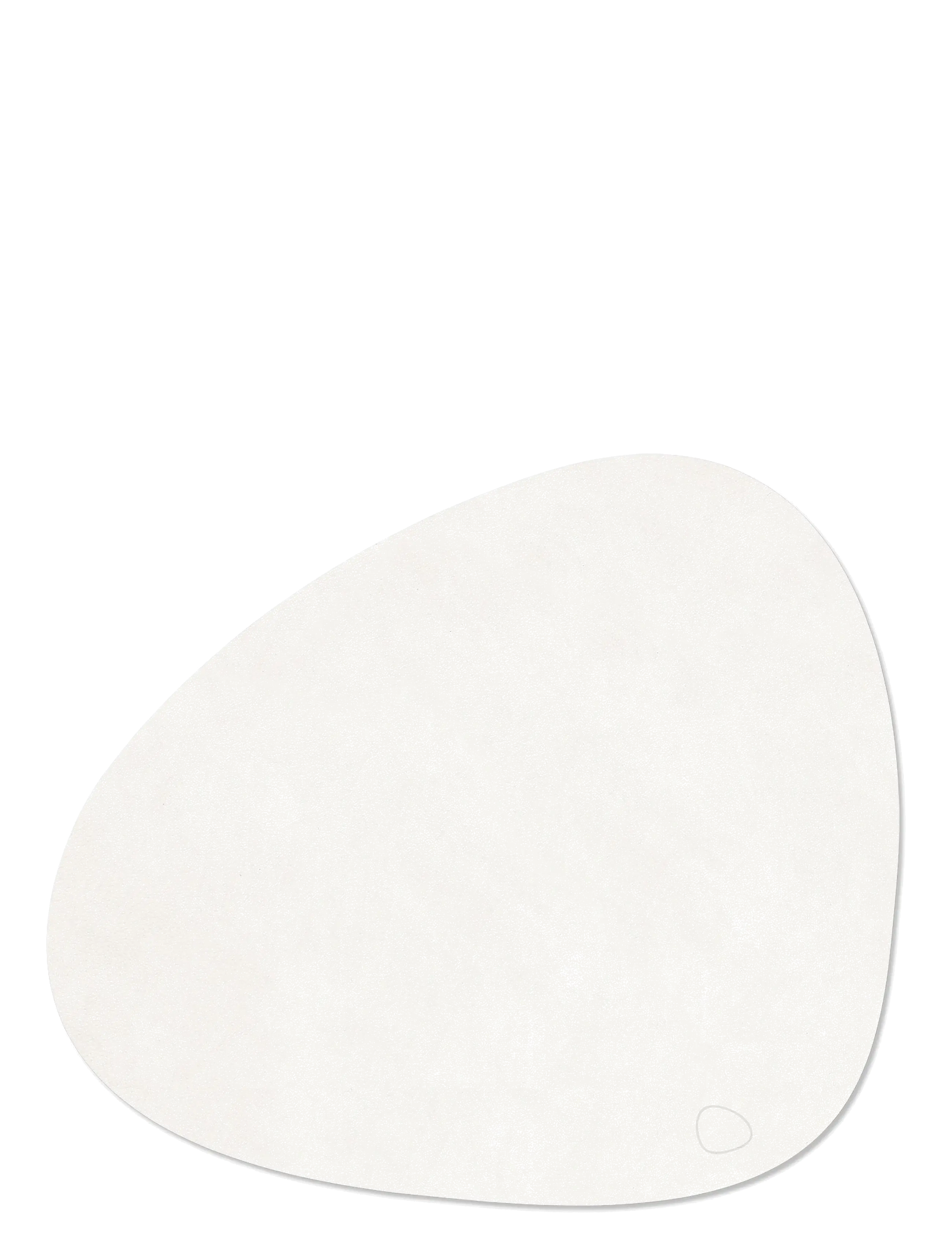 LIND DNA - 4-Set Table Mat Curve L Nupo Pure White - placemats - pure white - 2