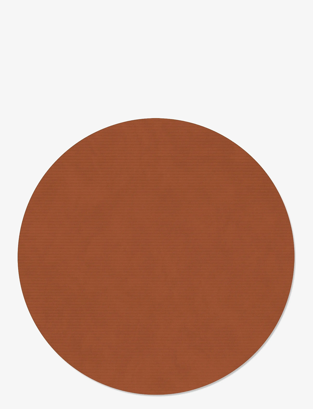 LIND DNA - 4-Set Table Mat Circle L Corduroy Rust - bordstabletter - corduroy rust - 1