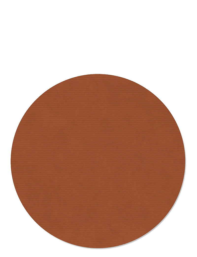 LIND DNA - 4-Set Table Mat Circle L Corduroy Rust - platzdeckchen - corduroy rust - 1