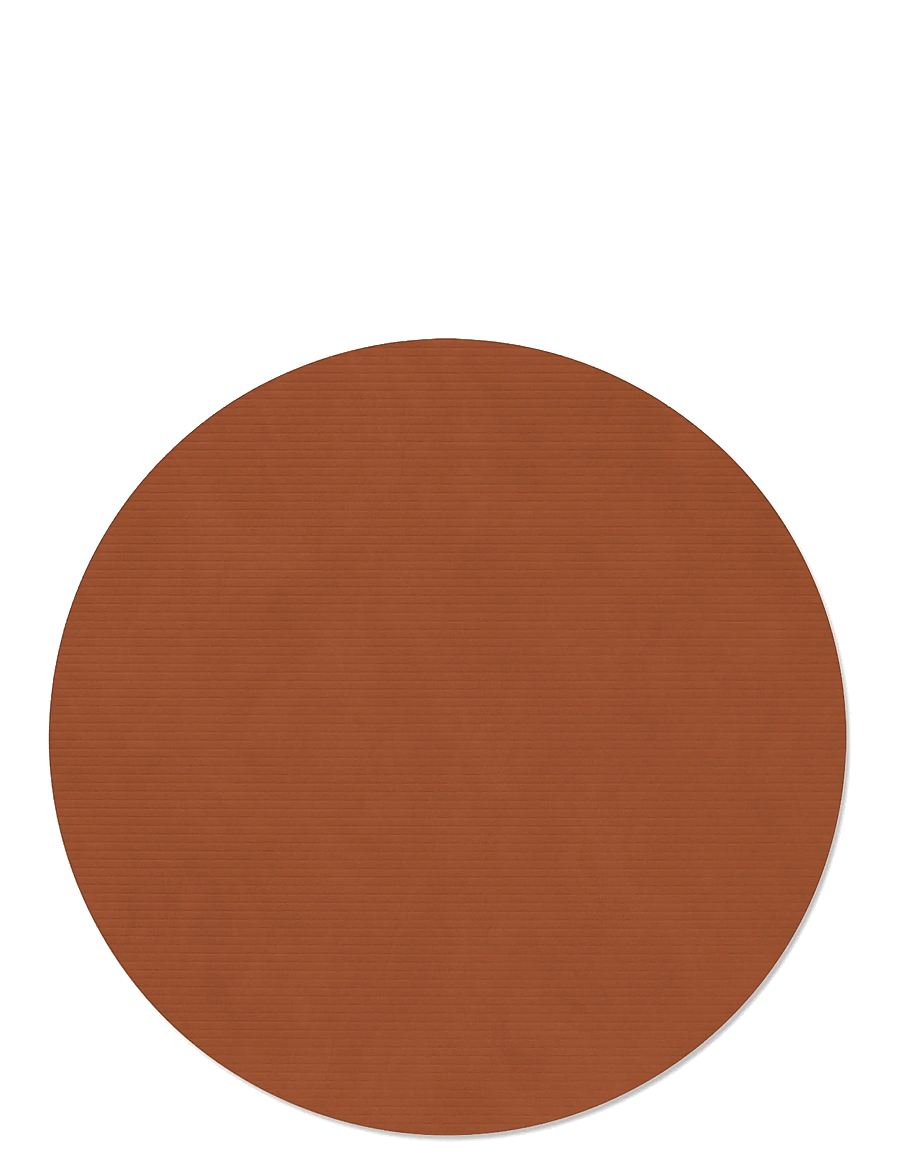 LIND DNA - 4-Set Table Mat Circle L Corduroy Rust - taldrikualused - corduroy rust - 1