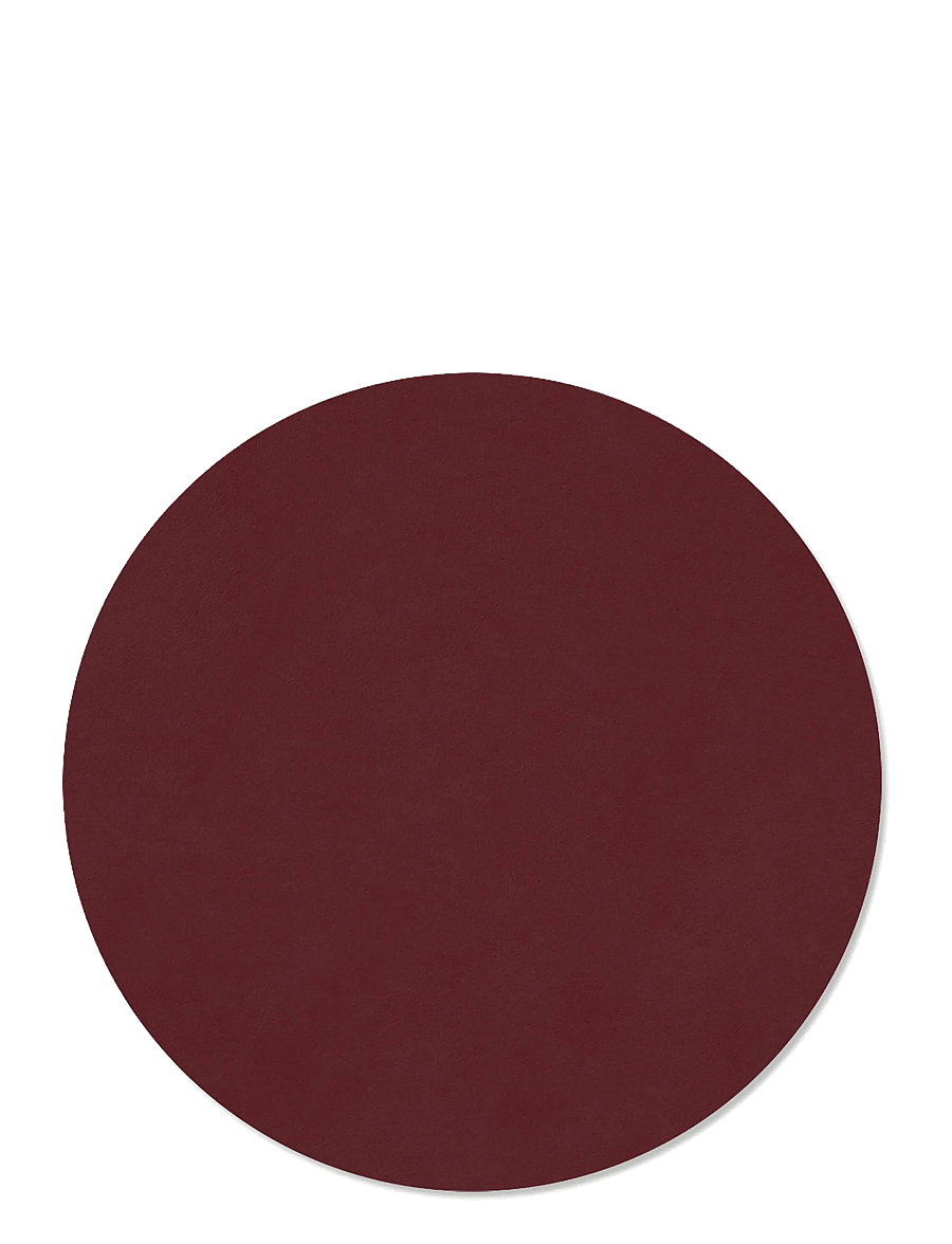 LIND DNA - 4-Set Table Mat Circle L Nupo Burgundy - platzdeckchen - burgundy - 2