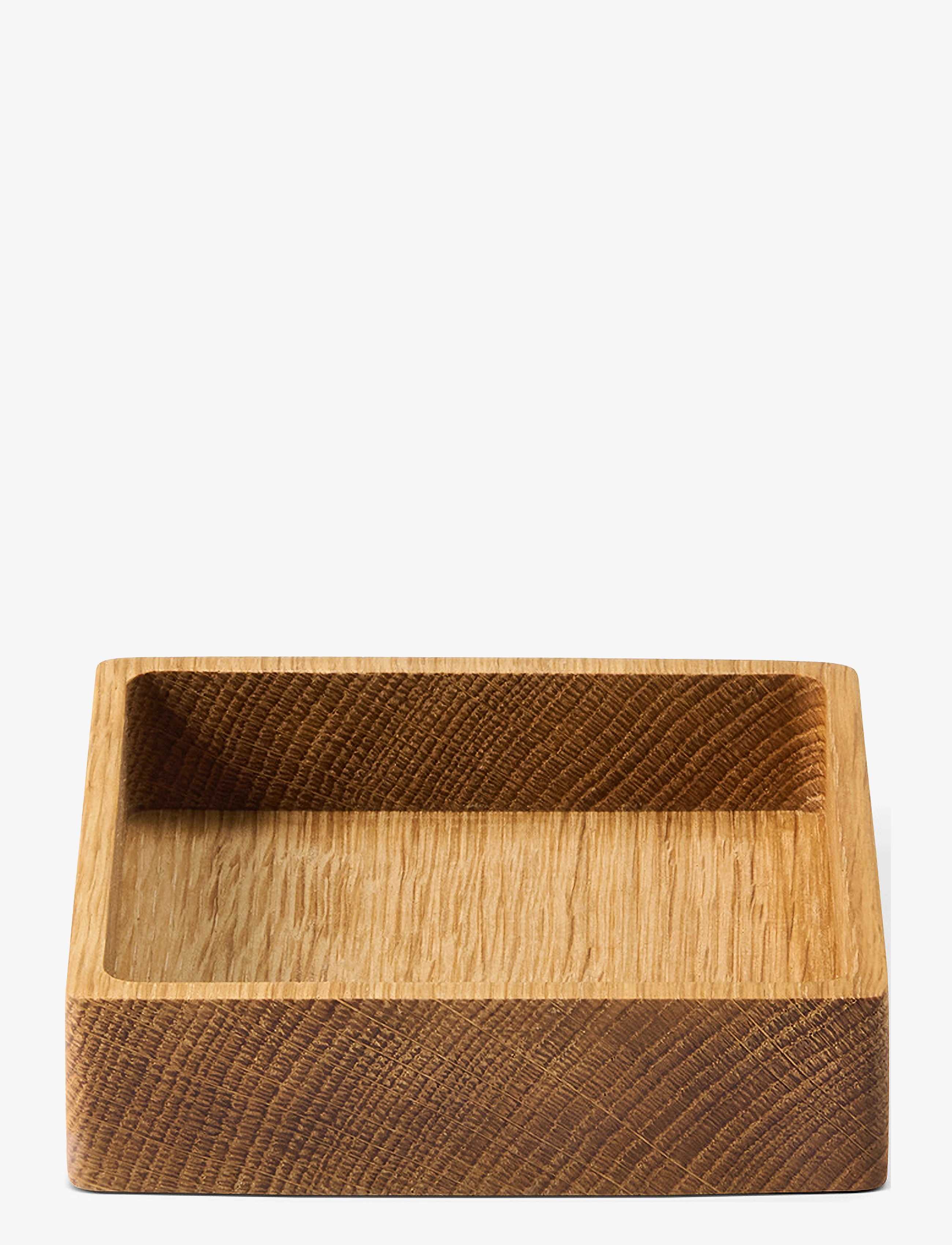 Træboks firkantet S - OAK NATURE