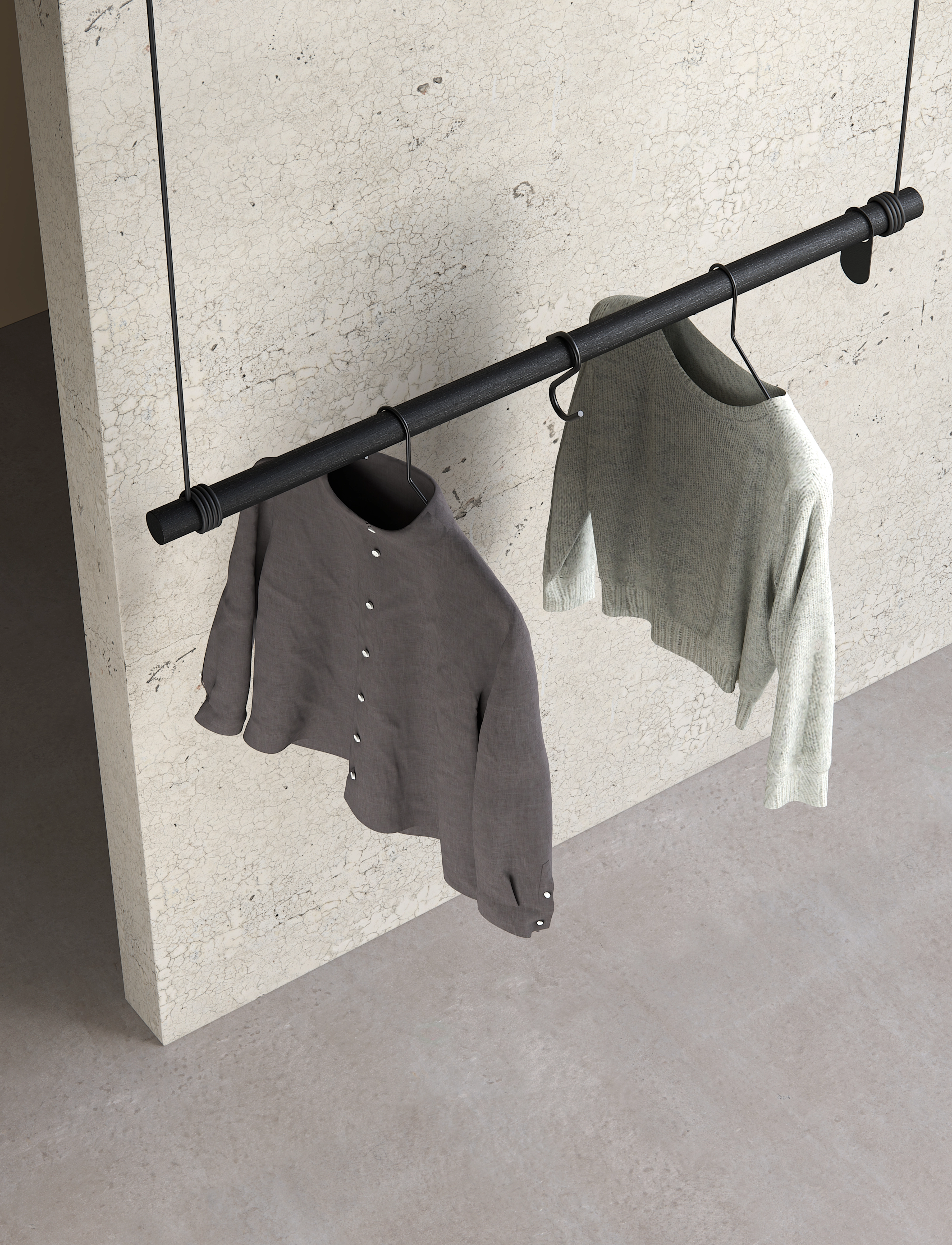 LIND DNA Swing L, One Size, Black, Møbler > Knager Og Stativer, Unisex