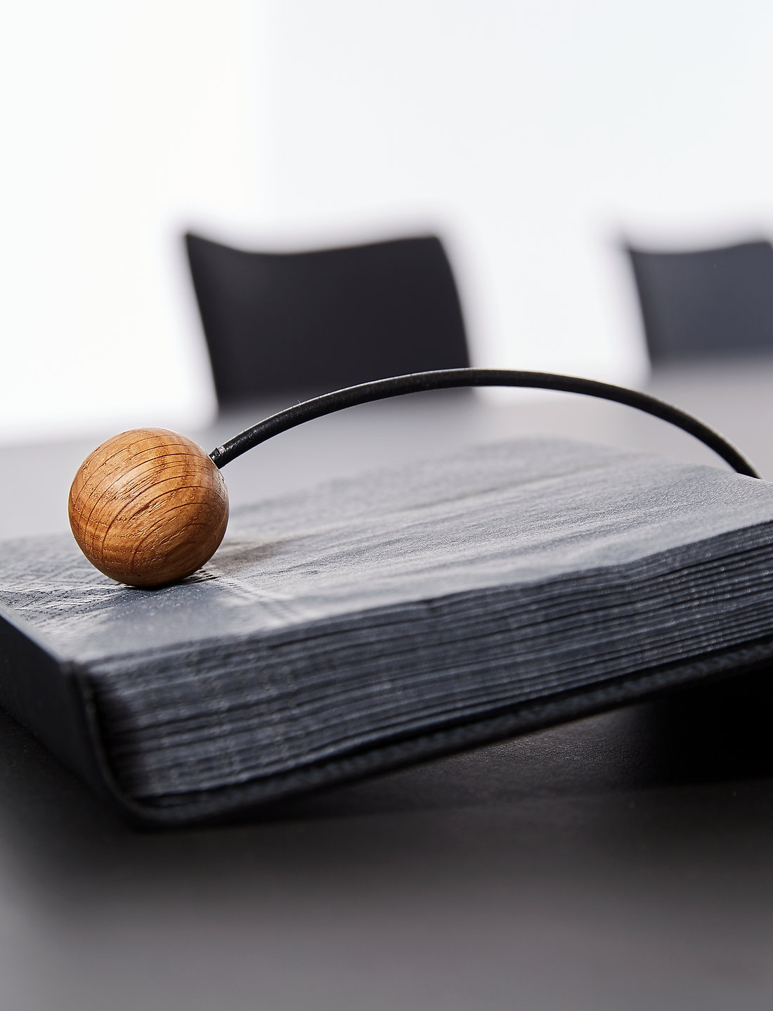 LIND DNA - String Napkin Holder - serviettringer & serviettholdere - black - 3