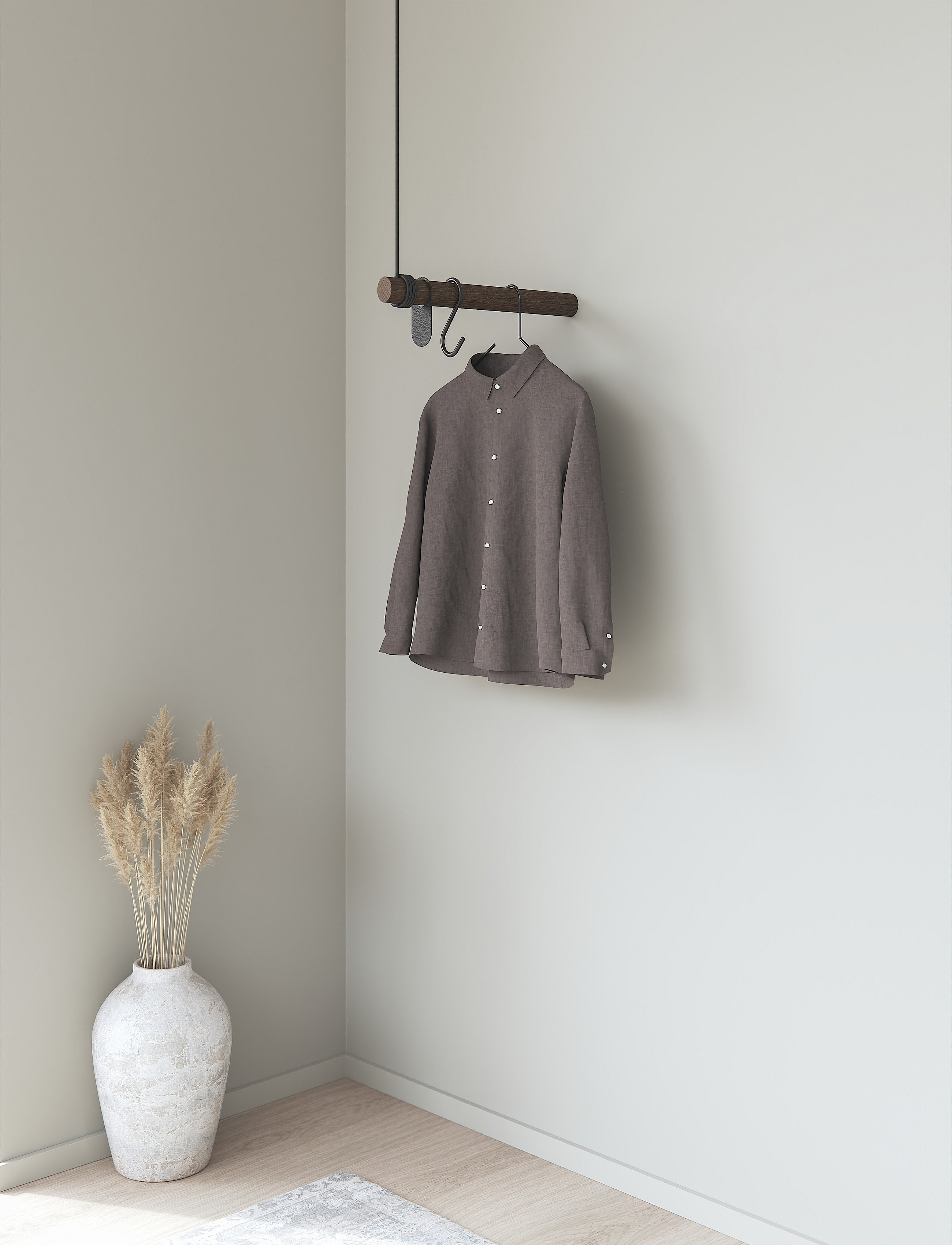 LIND DNA Wall Swing, One Size, Furniture, Braun - Coat Hooks & Racks, Homeware