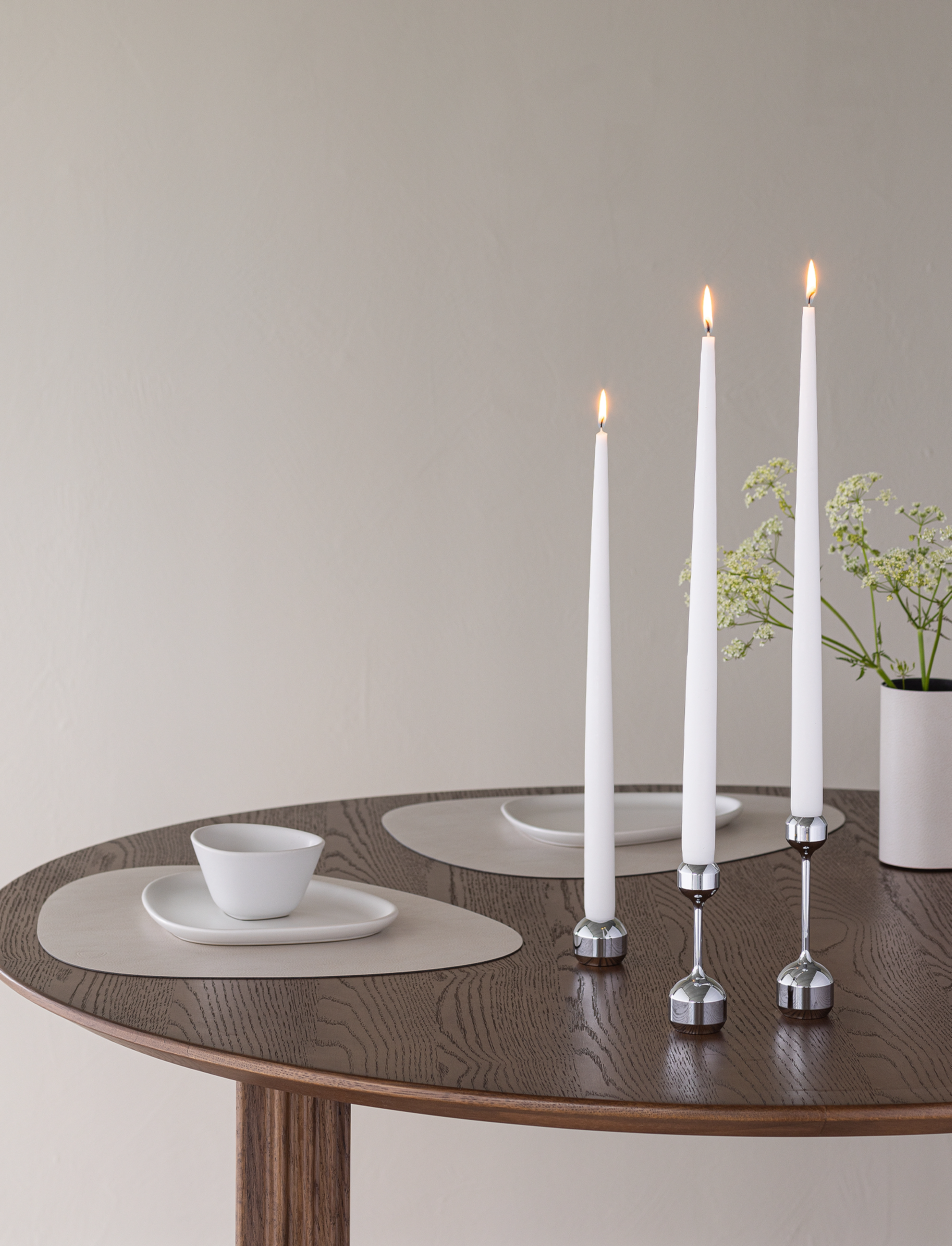 LIND DNA - Silhouette 120 Candle Holder - silver - 3