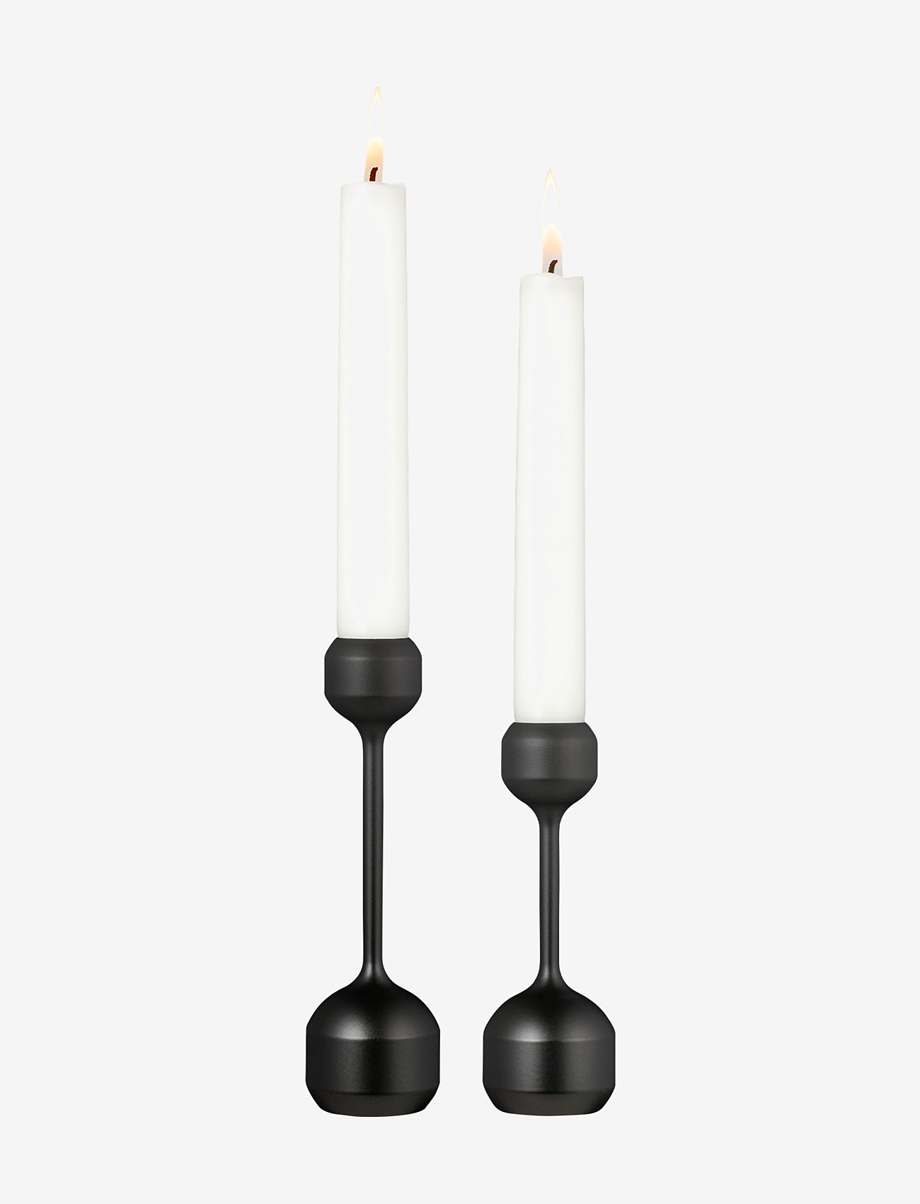 LIND DNA - Silhouette 120+145 Candle Holder 2-pack - black - 0