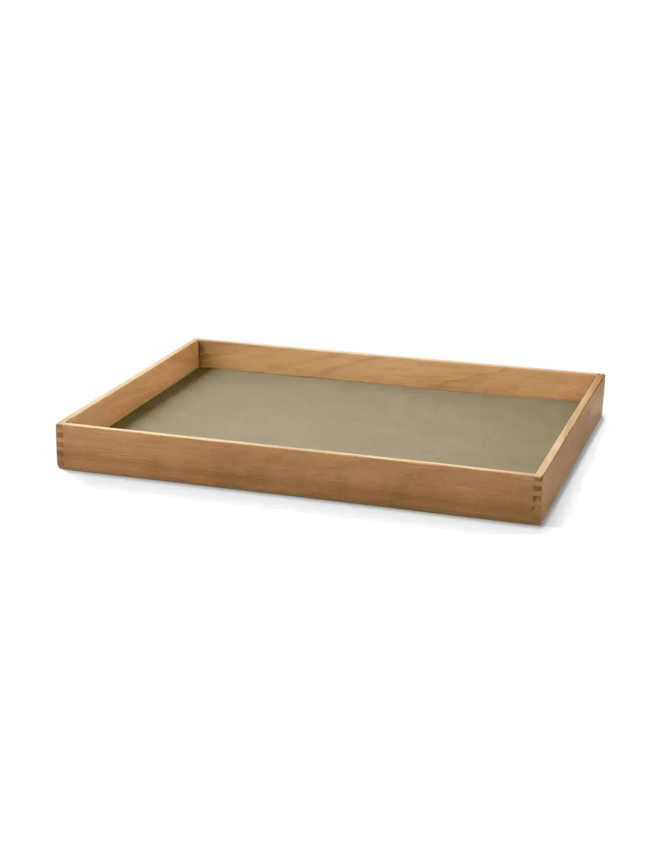 LIND DNA Teak Tray Square Even Grün - 28.6X36.6X3.5 - Unisex