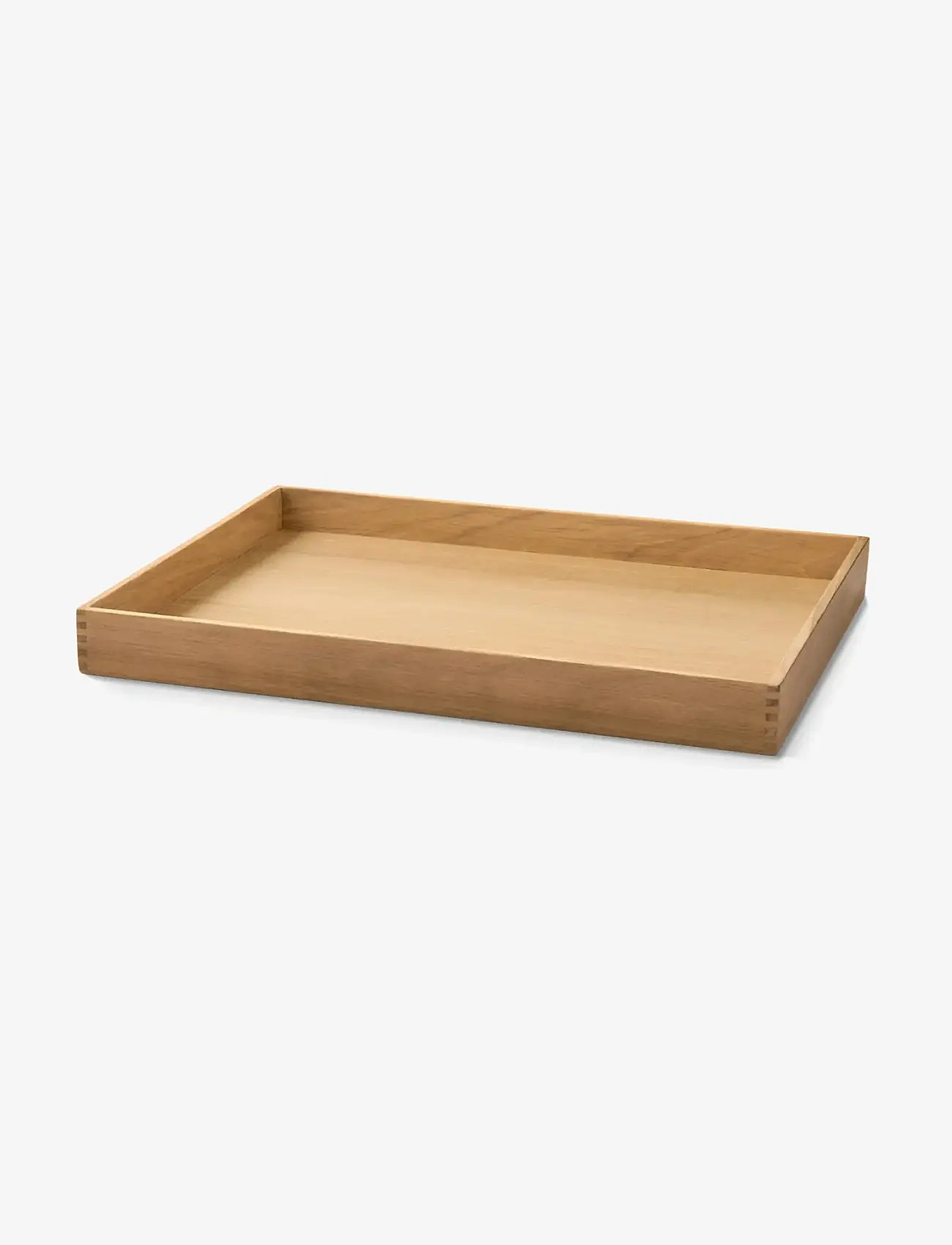 LIND DNA - Teak Tray Square Even - serveringsbakker - herbal dust/teak - 1