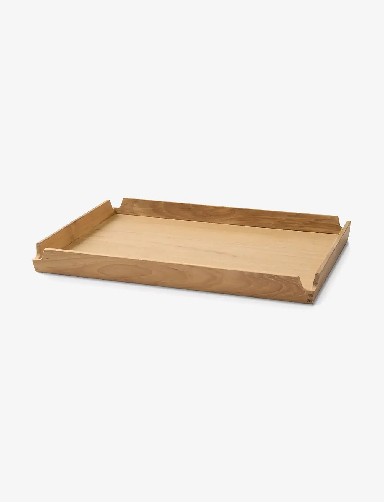 LIND DNA - Teak Tray Square M Airy Nupo Anthracite/Teak - tabletts - teak/anthracite - 1