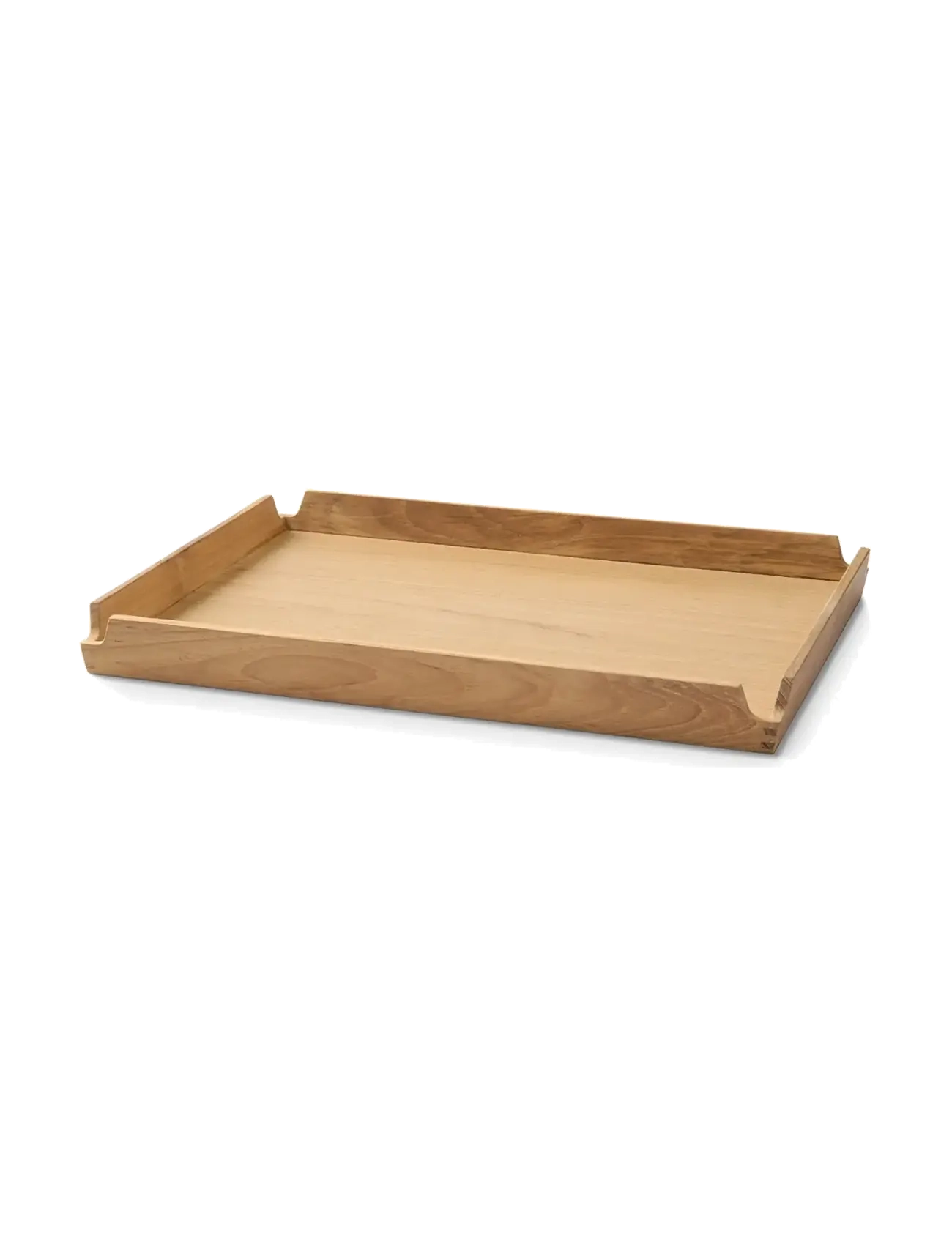 LIND DNA - Teak Tray Square Airy - serveringsbakker - herbal dust/teak - 1