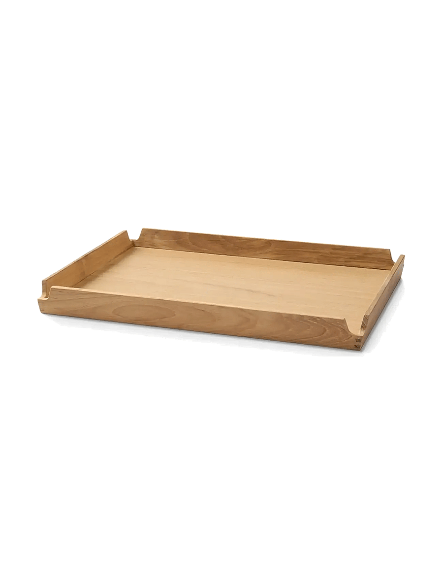 LIND DNA - Teak Tray Square Airy - kandikud - herbal dust/teak - 1