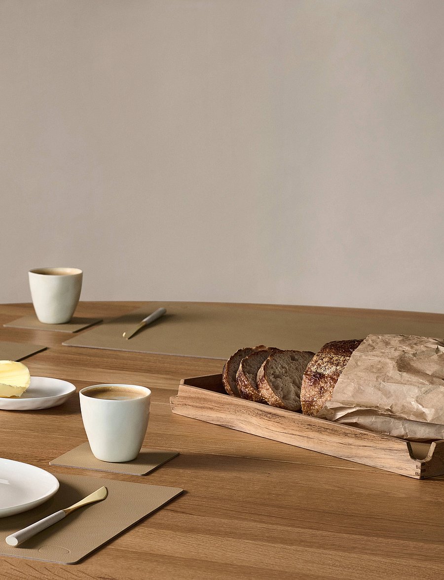 LIND DNA - Teak Tray Square Airy - kandikud - herbal dust/teak - 4