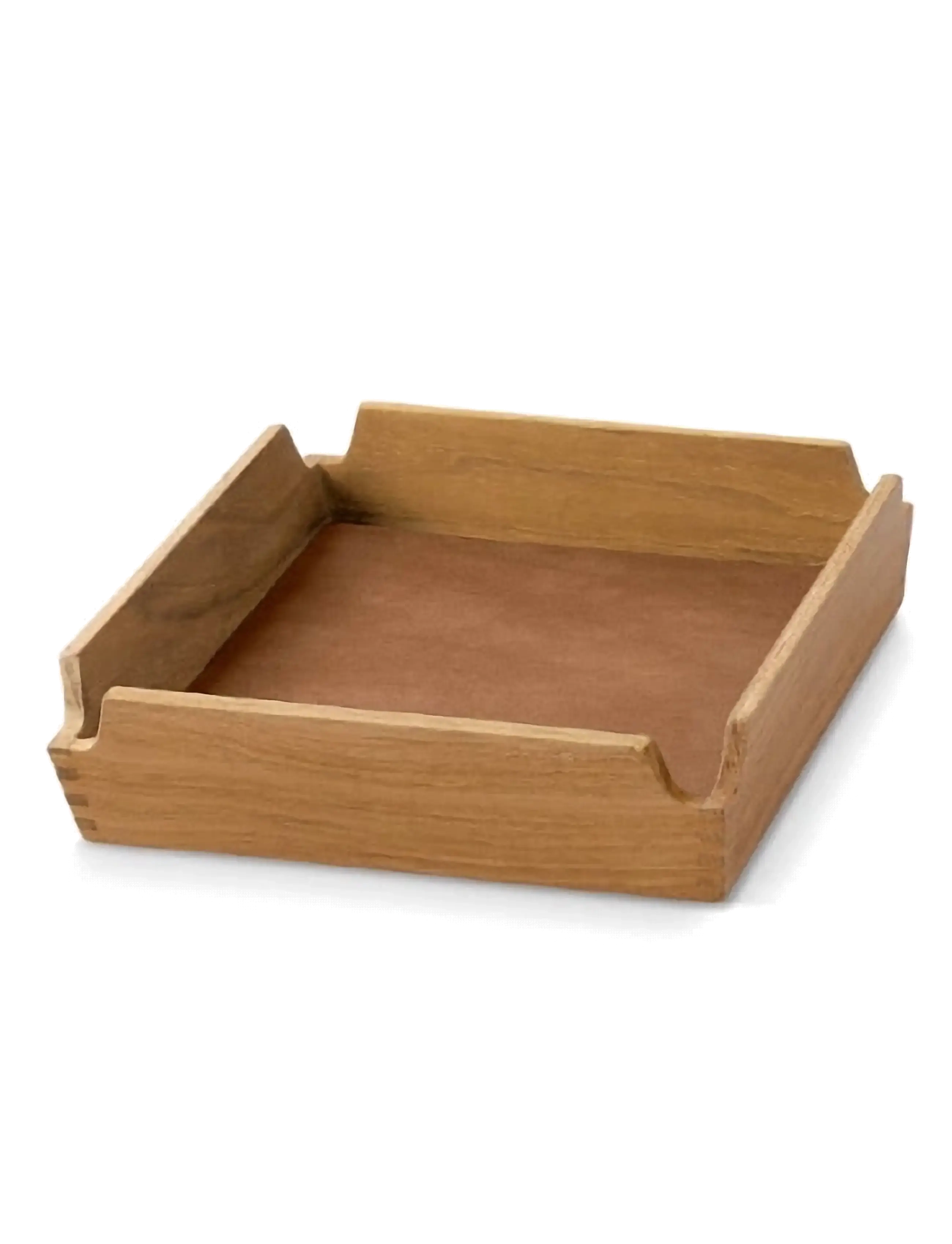 LIND DNA Teak Tray Square Mini Airy Nupo Nature/Teak, 18X18X4.5 cm, Dining & Table Accessories, Braun - Trays, Homeware
