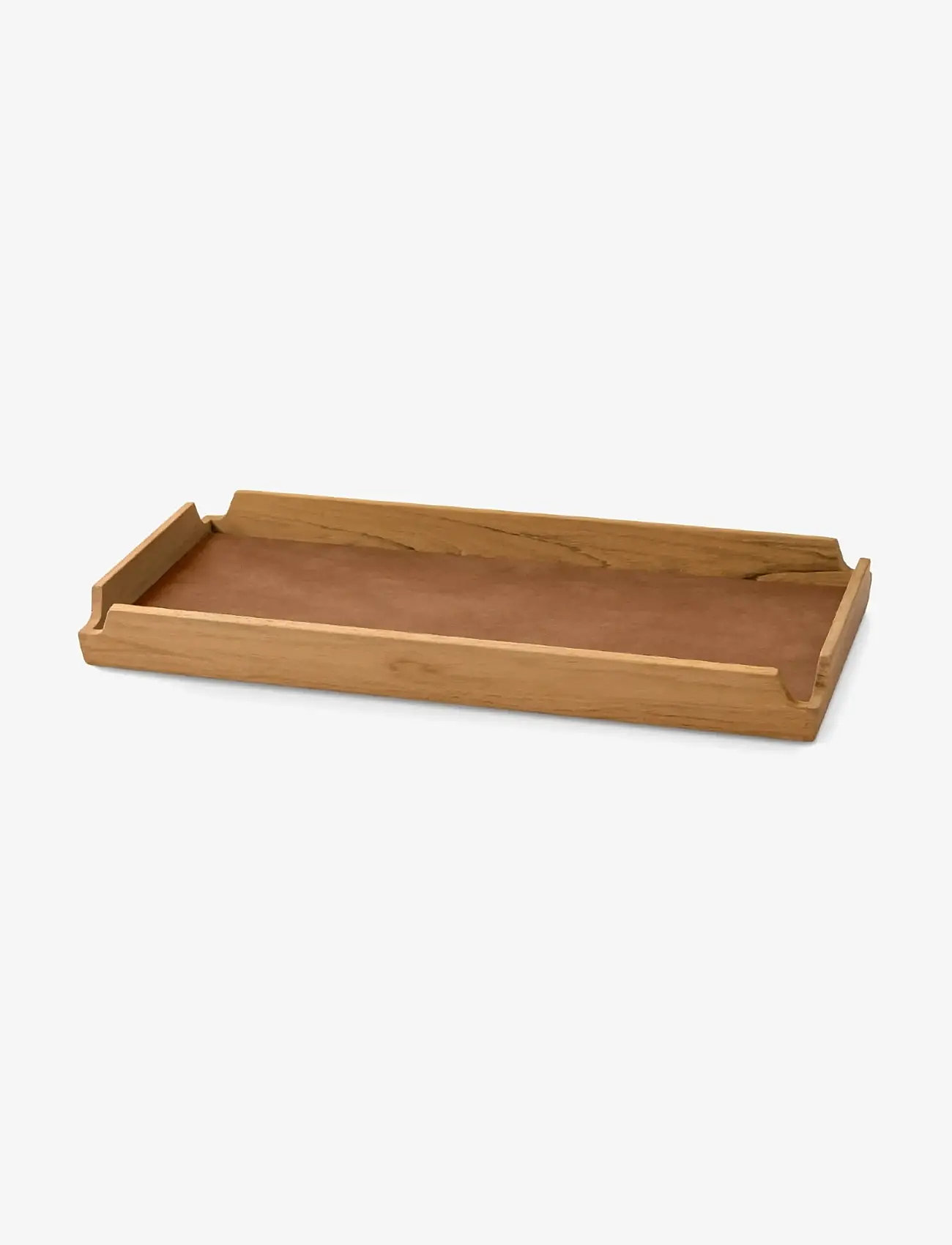 LIND DNA - Teak Tray Square Slim Airy Nupo Nature/Teak - tabletts - teak/nature - 0