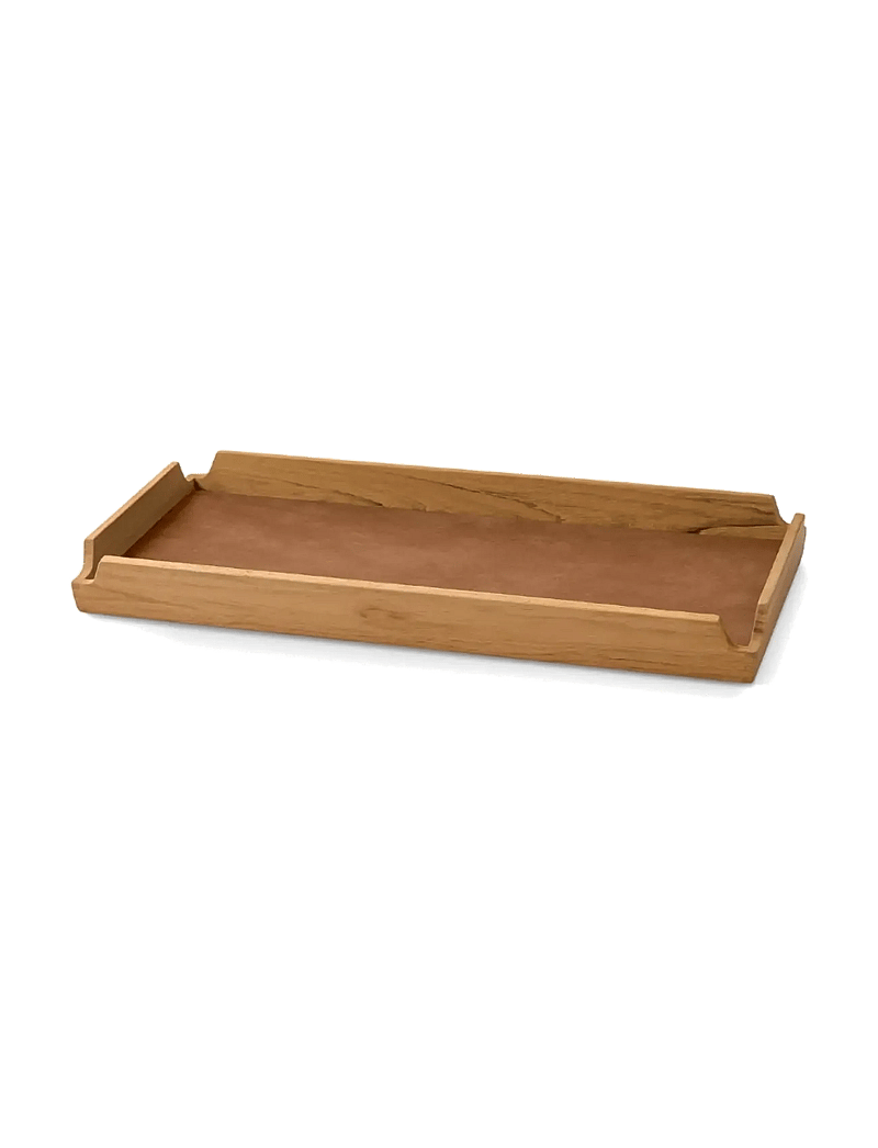 LIND DNA - Teak Tray Square Slim Airy Nupo Nature/Teak - tabletts - teak/nature - 0