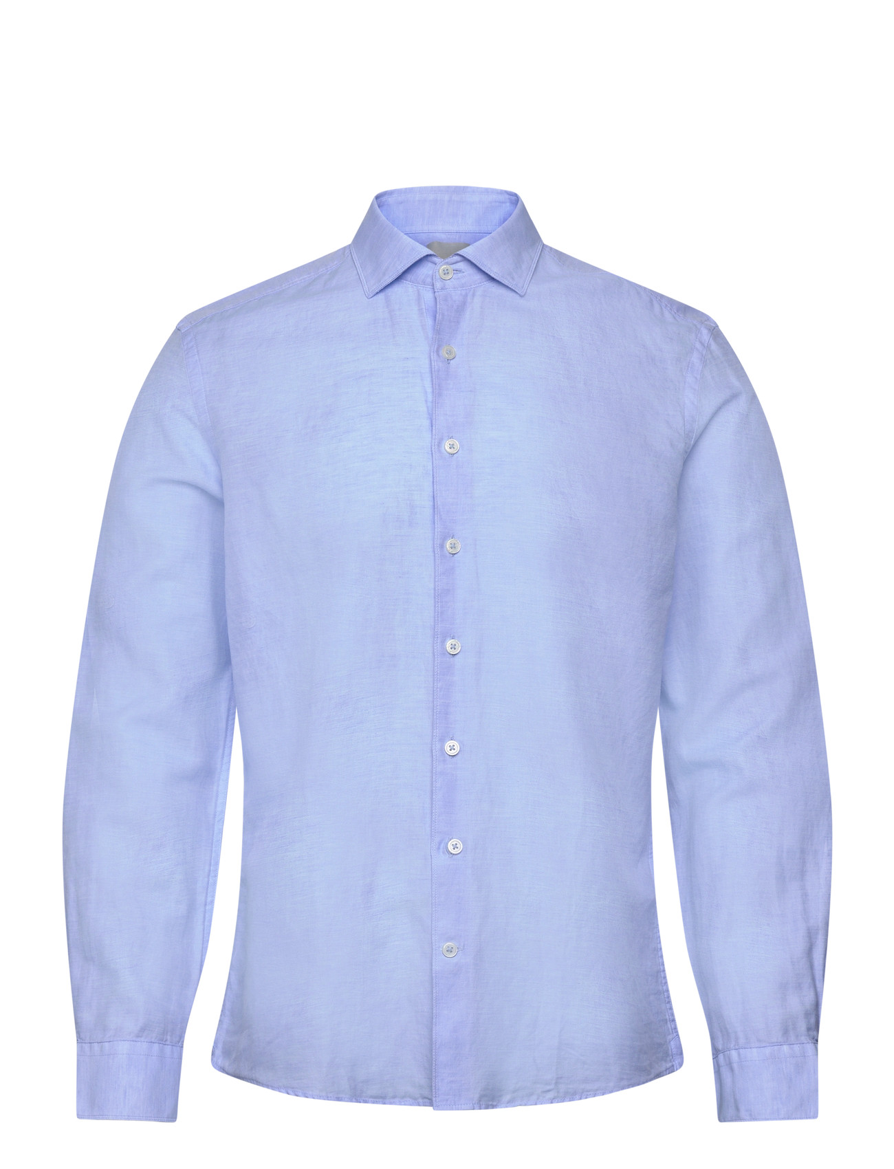 Lindbergh Black 1927: Cotton/Lin Shirt Wf L/S - Green - S 2