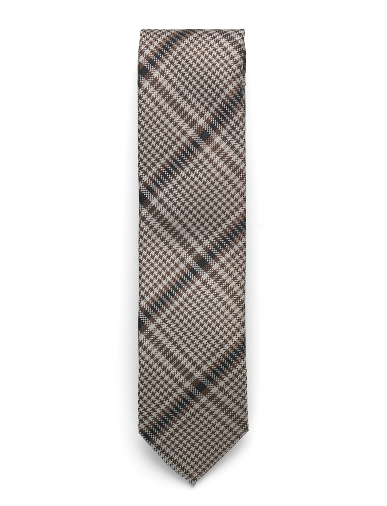 Lindbergh Black Checked Tie 7 Cm - - ONE SIZE 1