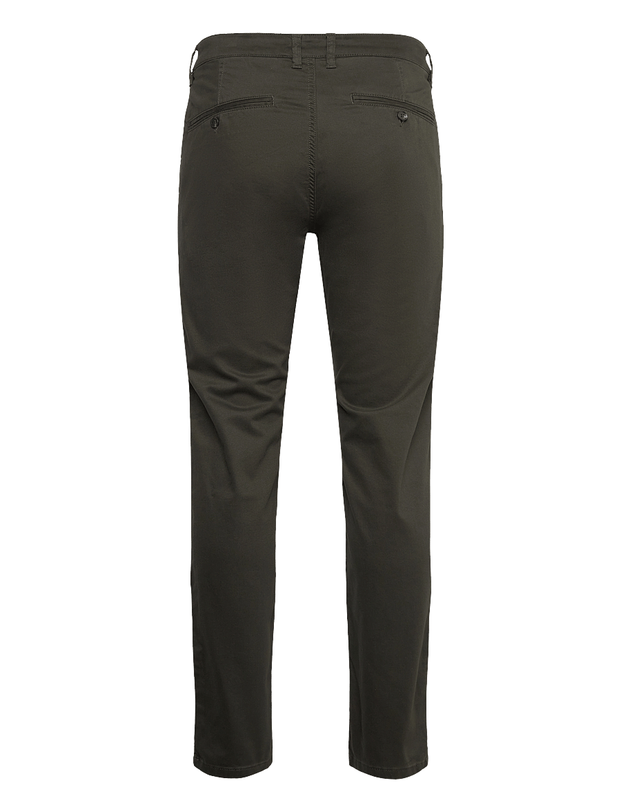 Lindbergh Black - 1927: Cashmere touch superflex chino pants - chinos - army - 2