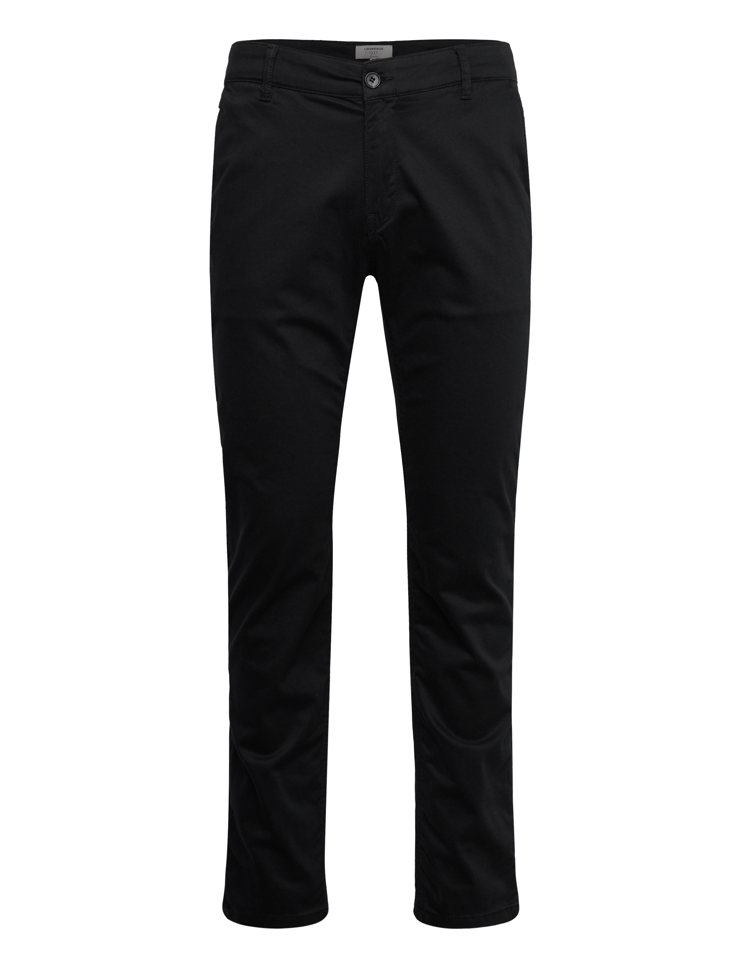 LINDBERGH Schwarz 1927: Cashmere Touch Superflex Chino Hosen Schwarz - 33x34 - Herren
