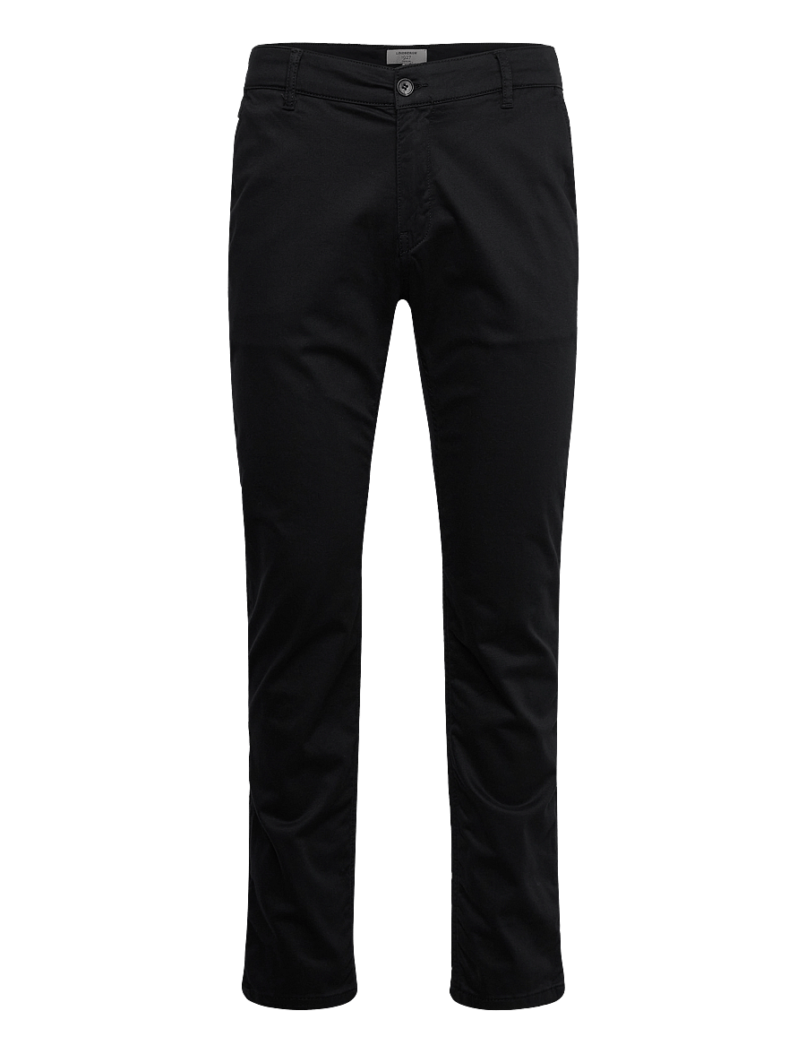 Lindbergh Black - 1927: Cashmere touch superflex chino pants - chinot - black - 1