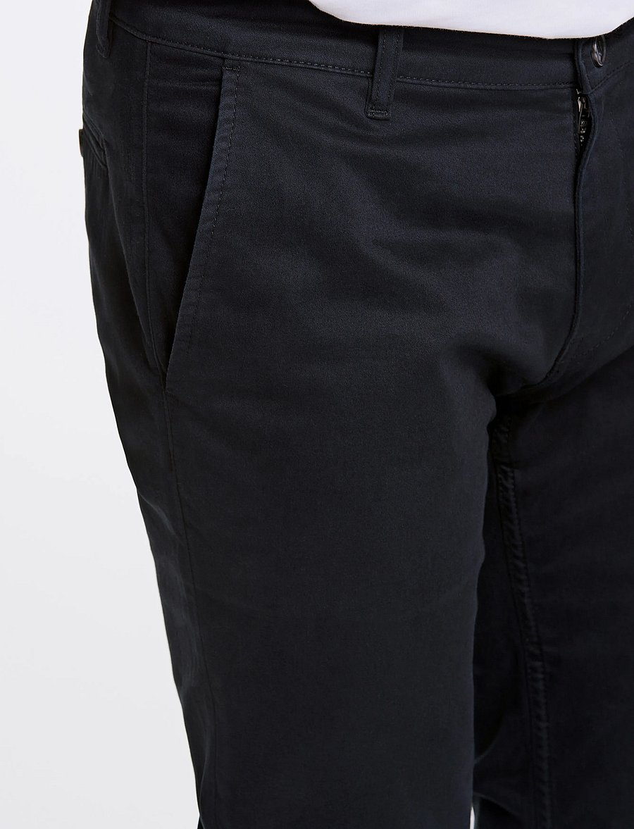 Lindbergh Black - 1927: Cashmere touch superflex chino pants - chinot - black - 5