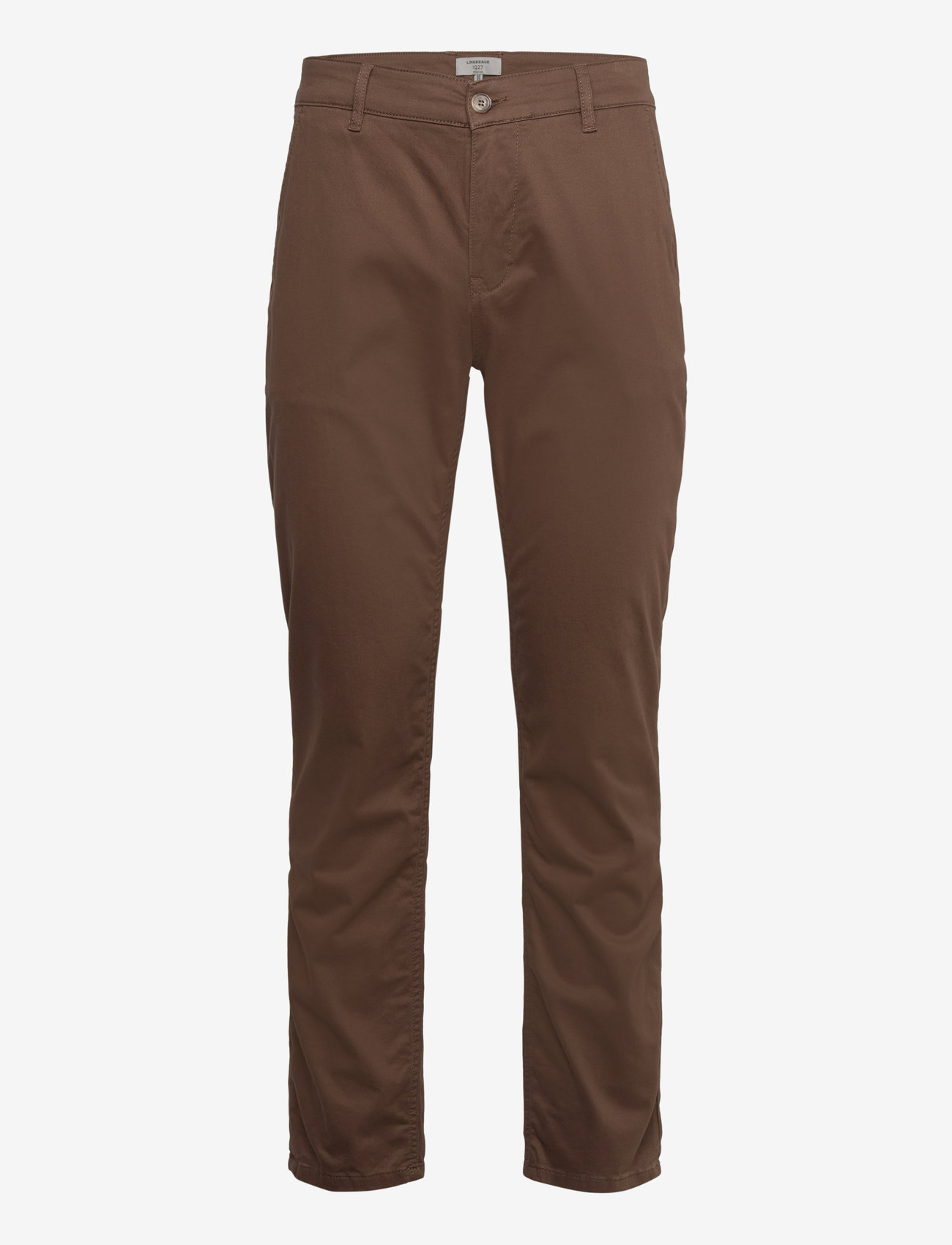 Lindbergh Black - 1927: Cashmere touch superflex chino pants - chinos - dk brown - 1