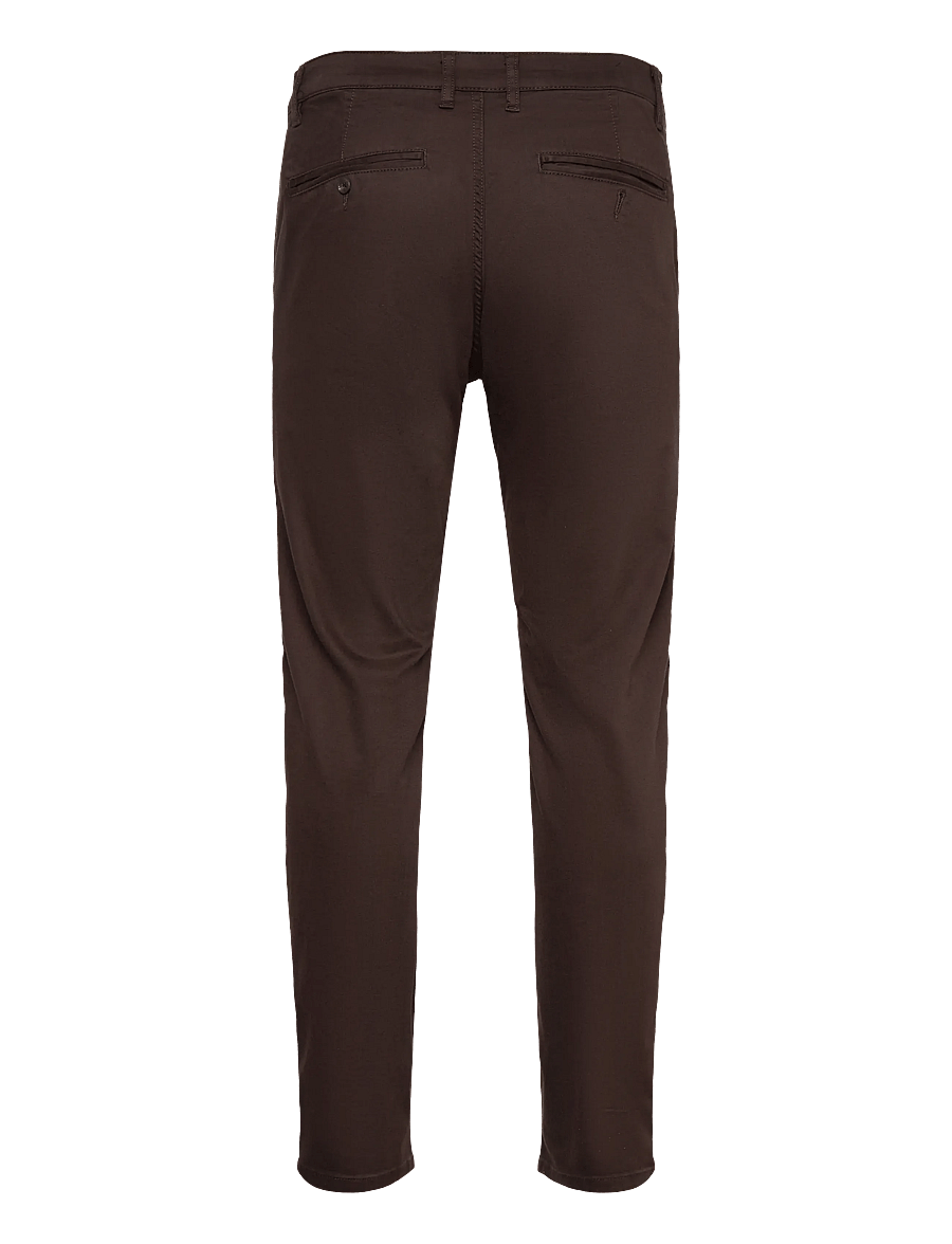 Lindbergh Black - 1927: Cashmere touch superflex chino pants - chinos - dk chocolate - 2