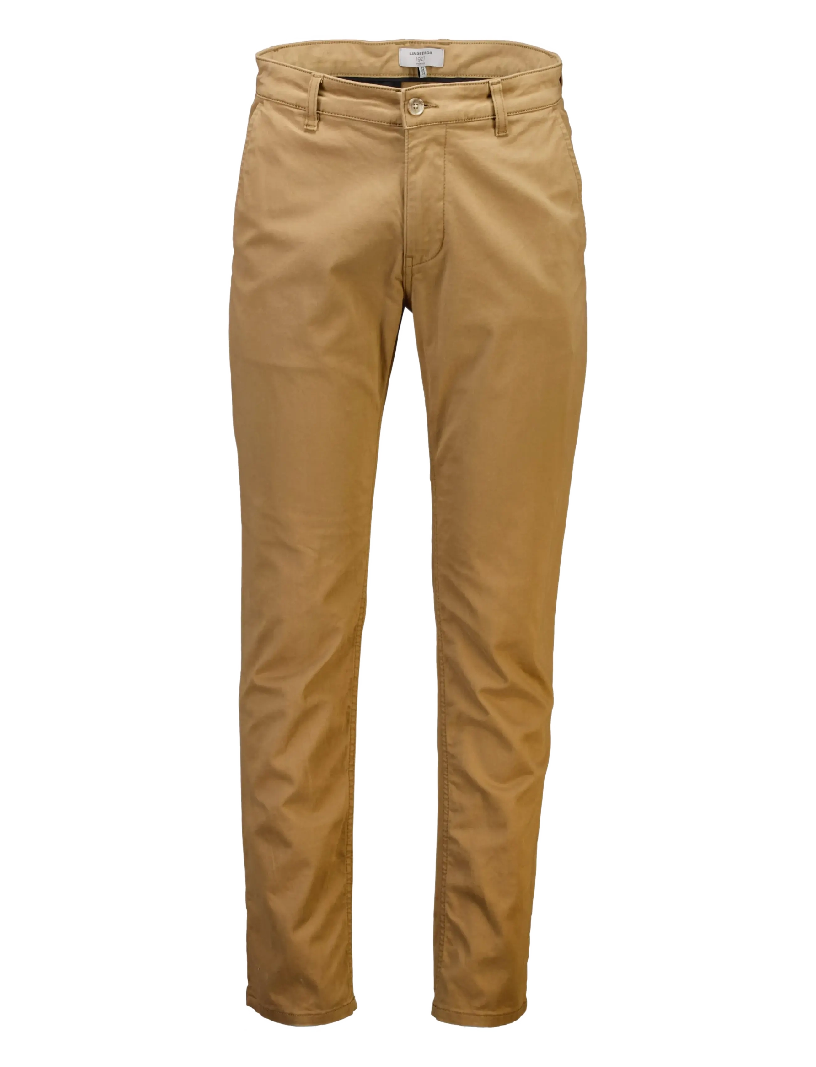 Lindbergh Black - 1927: Cashmere touch superflex chino pants - chinos - dk dusty sand - 1