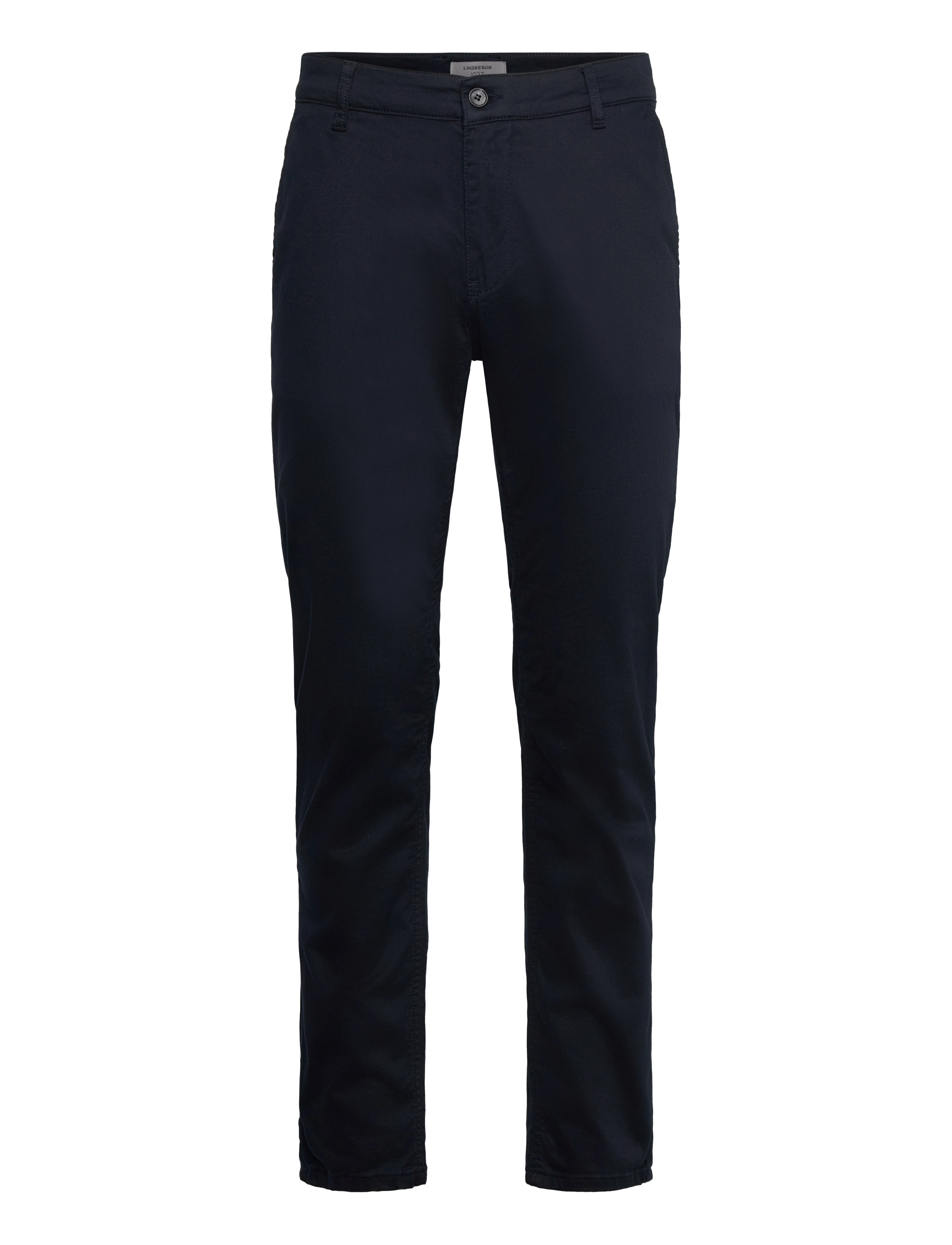 LINDBERGH Schwarz 1927: Cashmere Touch Superflex Chino Hosen Navy - 34x34 - Herren