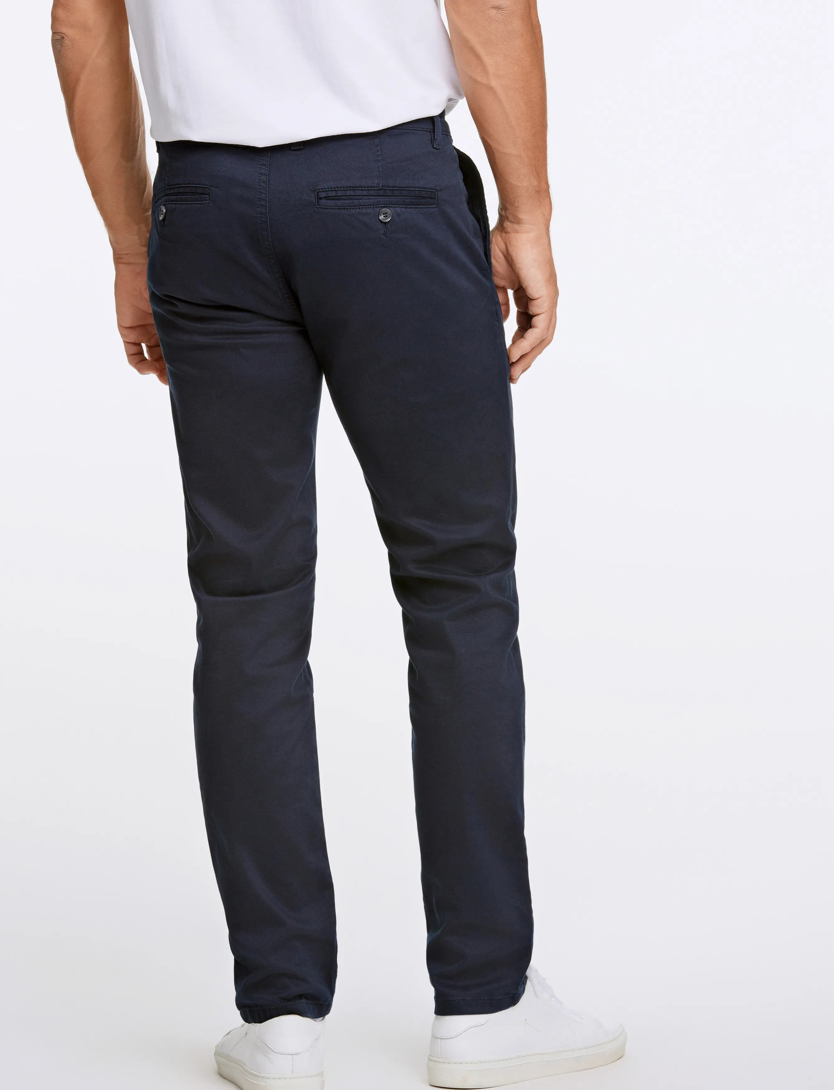 Lindbergh Black - 1927: Cashmere touch superflex chino pants - chinos - dk navy - 3