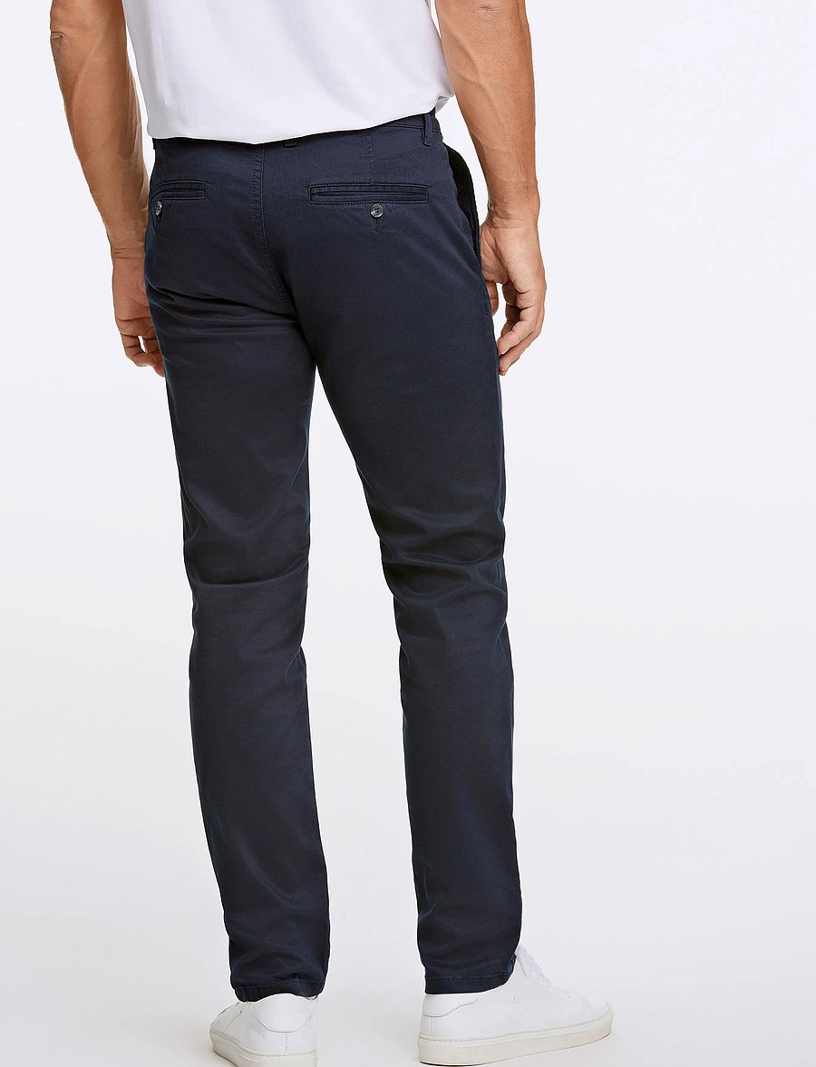 Lindbergh Black - 1927: Cashmere touch superflex chino pants - chinos - dk navy - 3