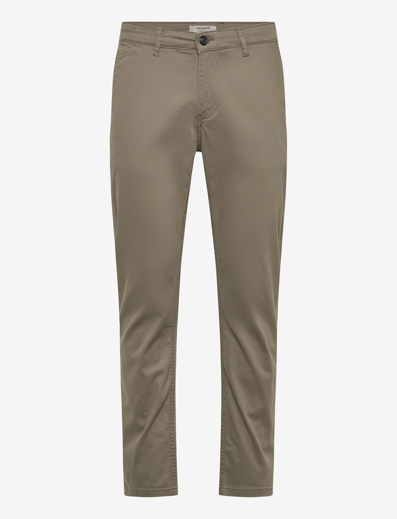 Lindbergh Black - 1927: Cashmere touch superflex chino pants - chinos - dk olive - 0