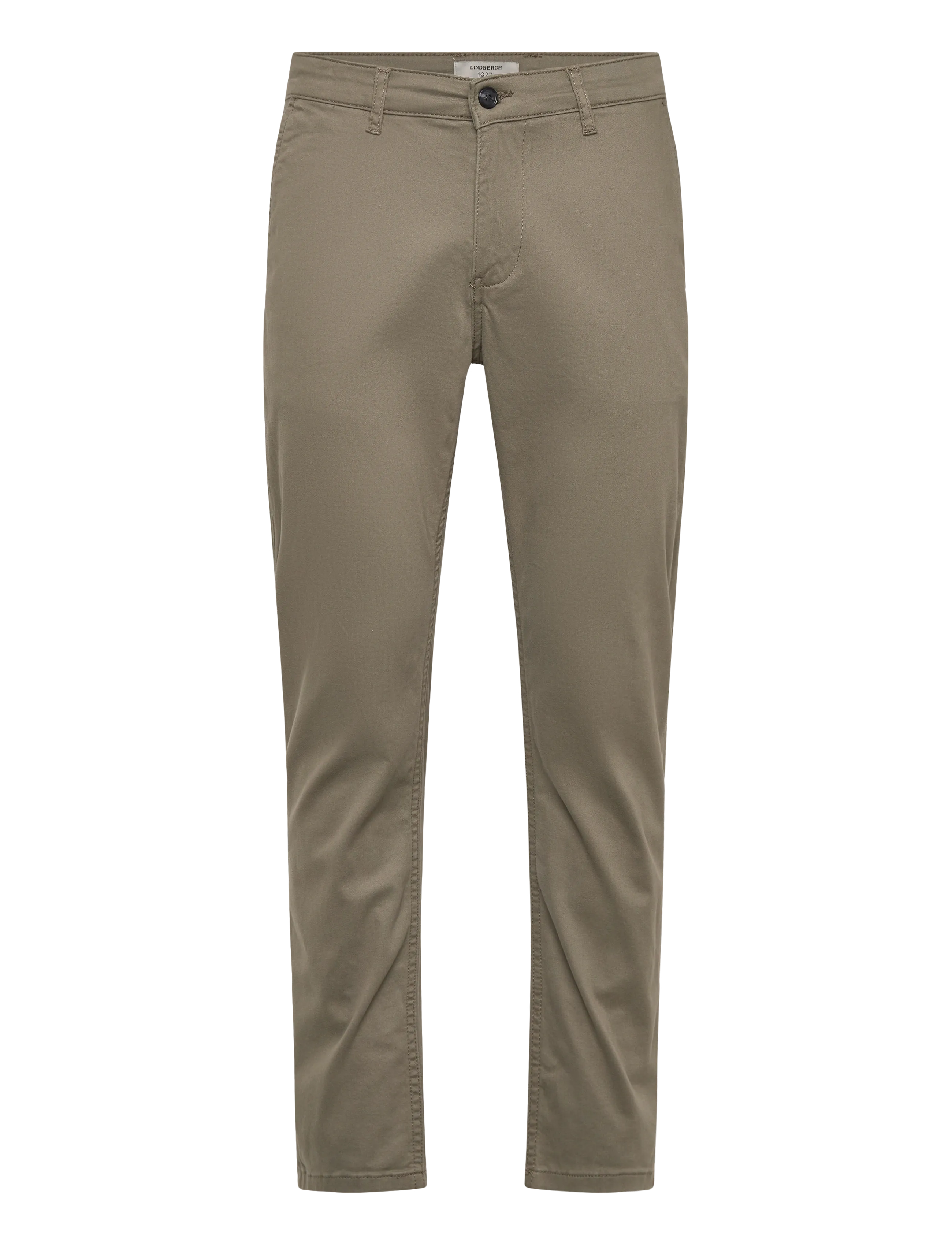 Lindbergh Black 1927: Cashmere touch superflex chino pants - Neuheiten - DK OLIVE / khaki/green