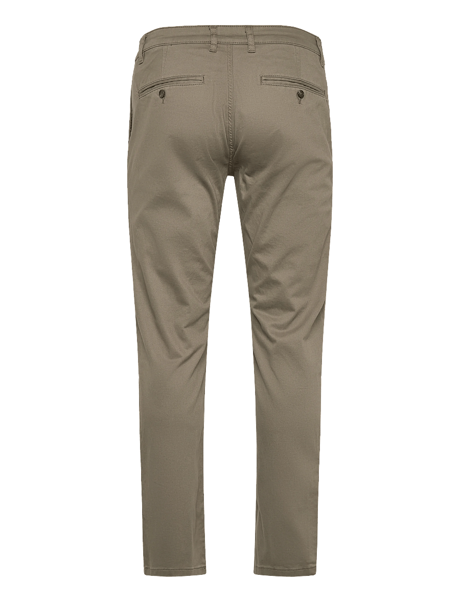 Lindbergh Black - 1927: Cashmere touch superflex chino pants - chinos - dk olive - 1