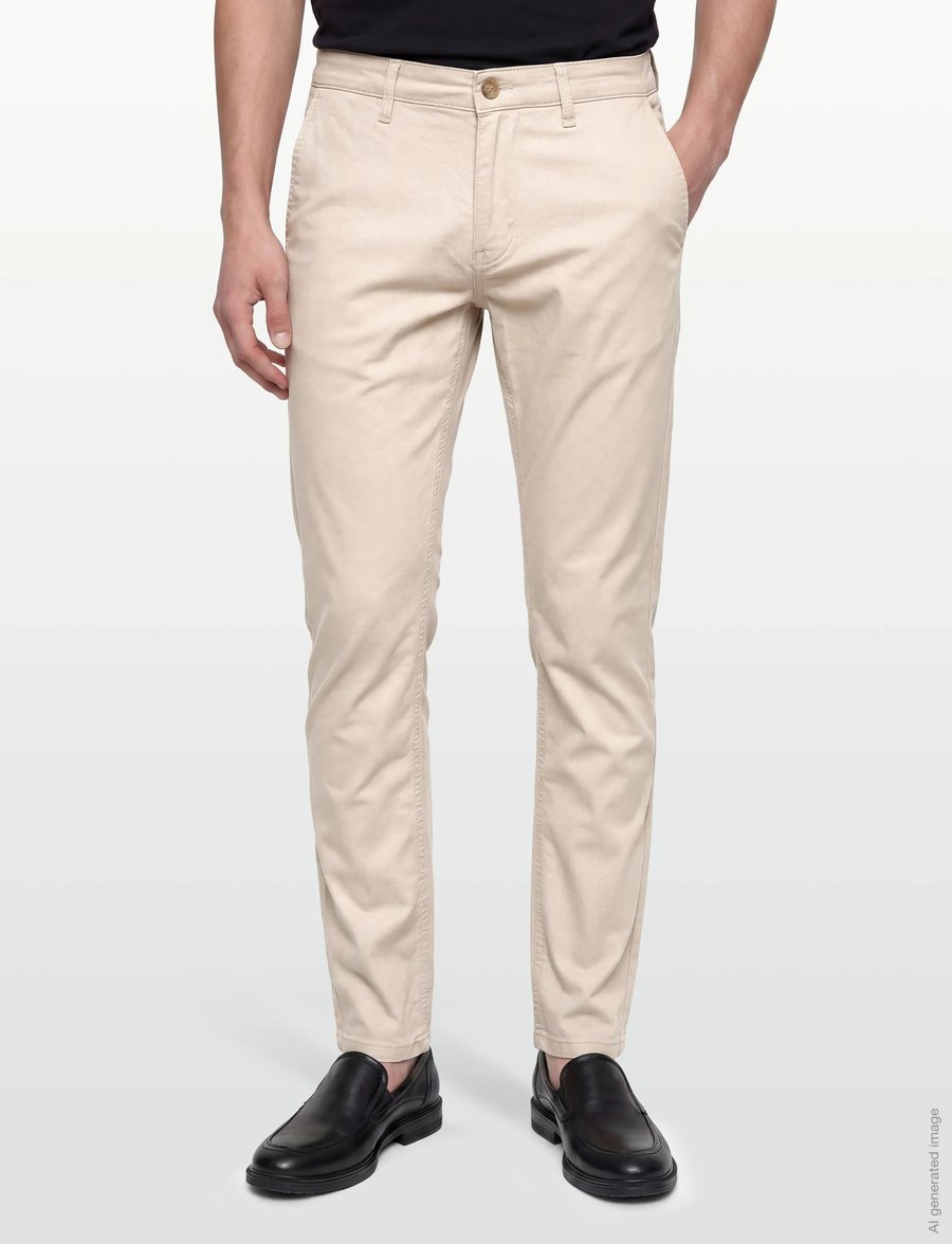 Lindbergh Black - 1927: Cashmere touch superflex chino pants - chinos - kit - 3