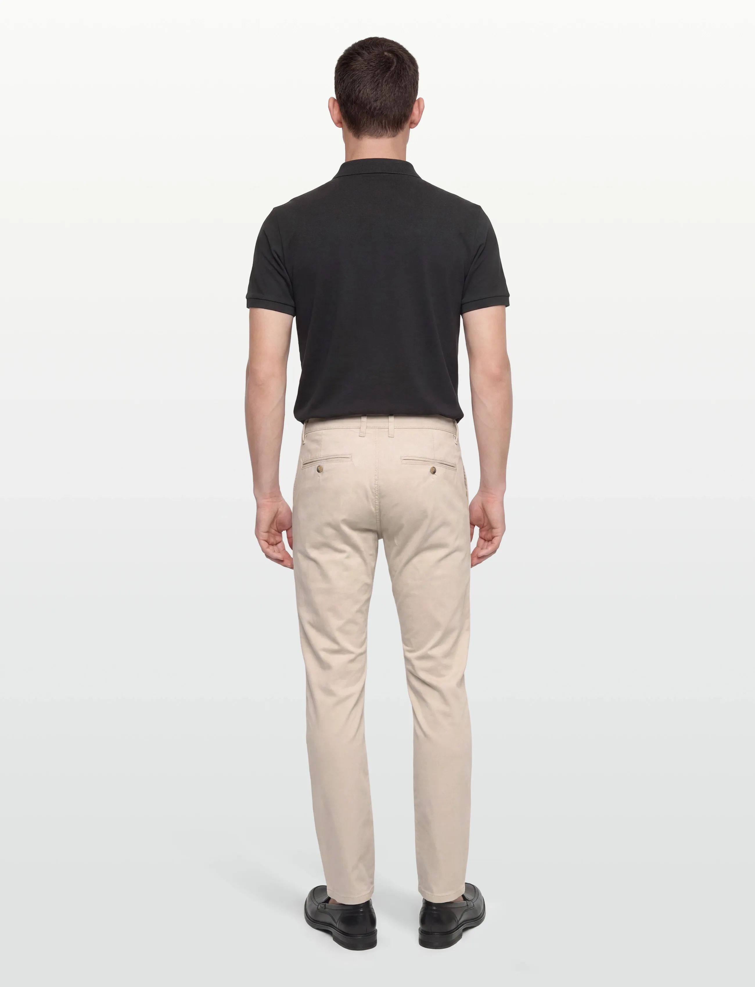 Lindbergh Black - 1927: Cashmere touch superflex chino pants - chinos - kit - 4