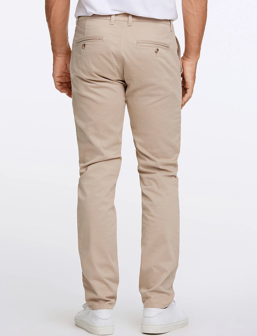 Lindbergh Black - 1927: Cashmere touch superflex chino pants - chino's - sand - 3