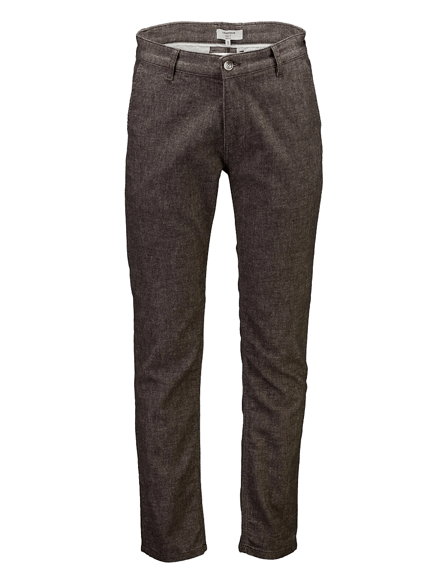 Lindbergh Black - 1927: Superflex cashmere touch chino - chinos - brown mix - 0