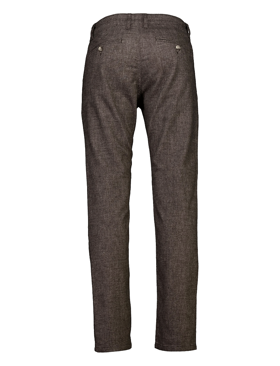 Lindbergh Black - 1927: Superflex cashmere touch chino - chinos - brown mix - 2