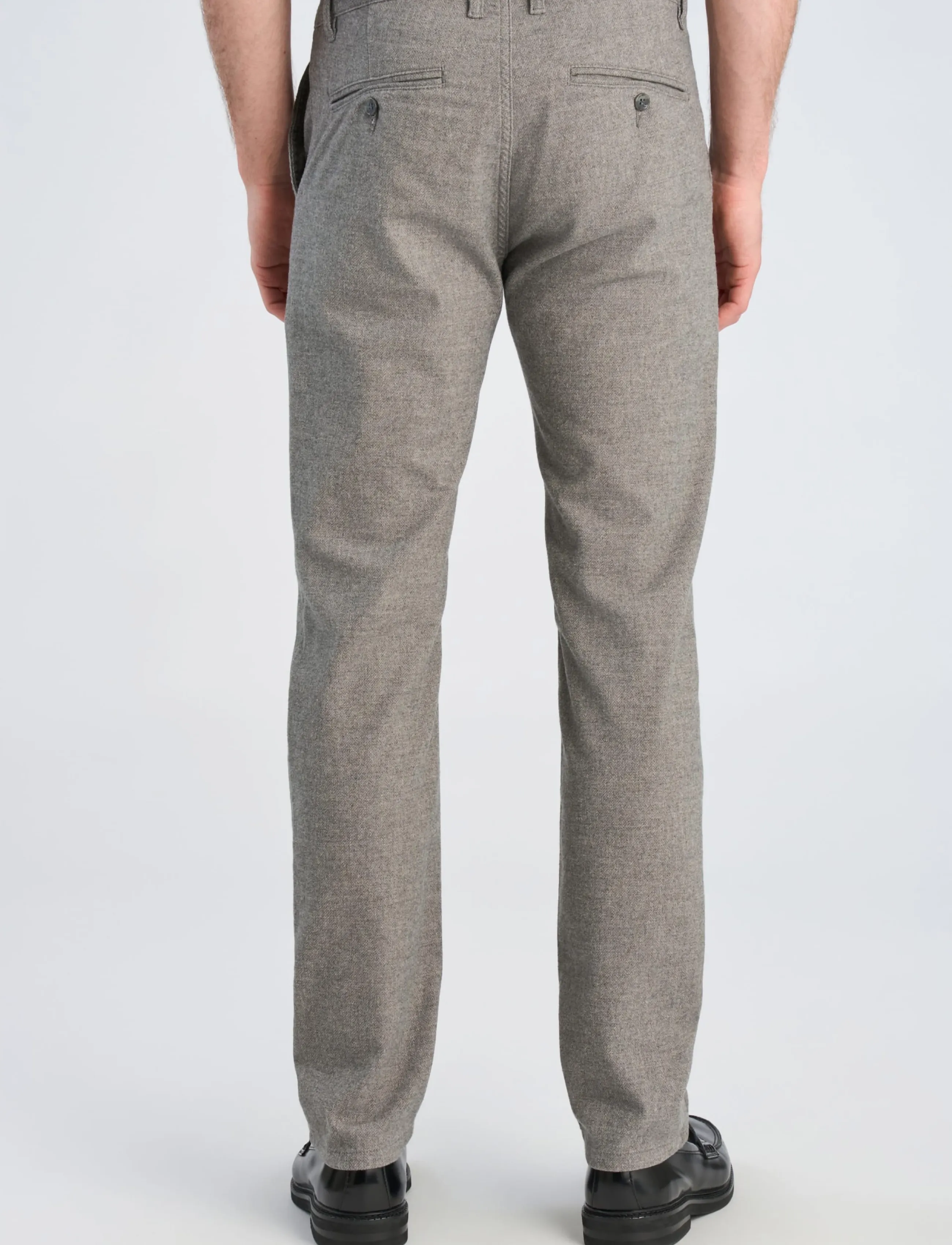 Lindbergh Black - 1927: Superflex cashmere touch chino - chinos - grey mix - 4